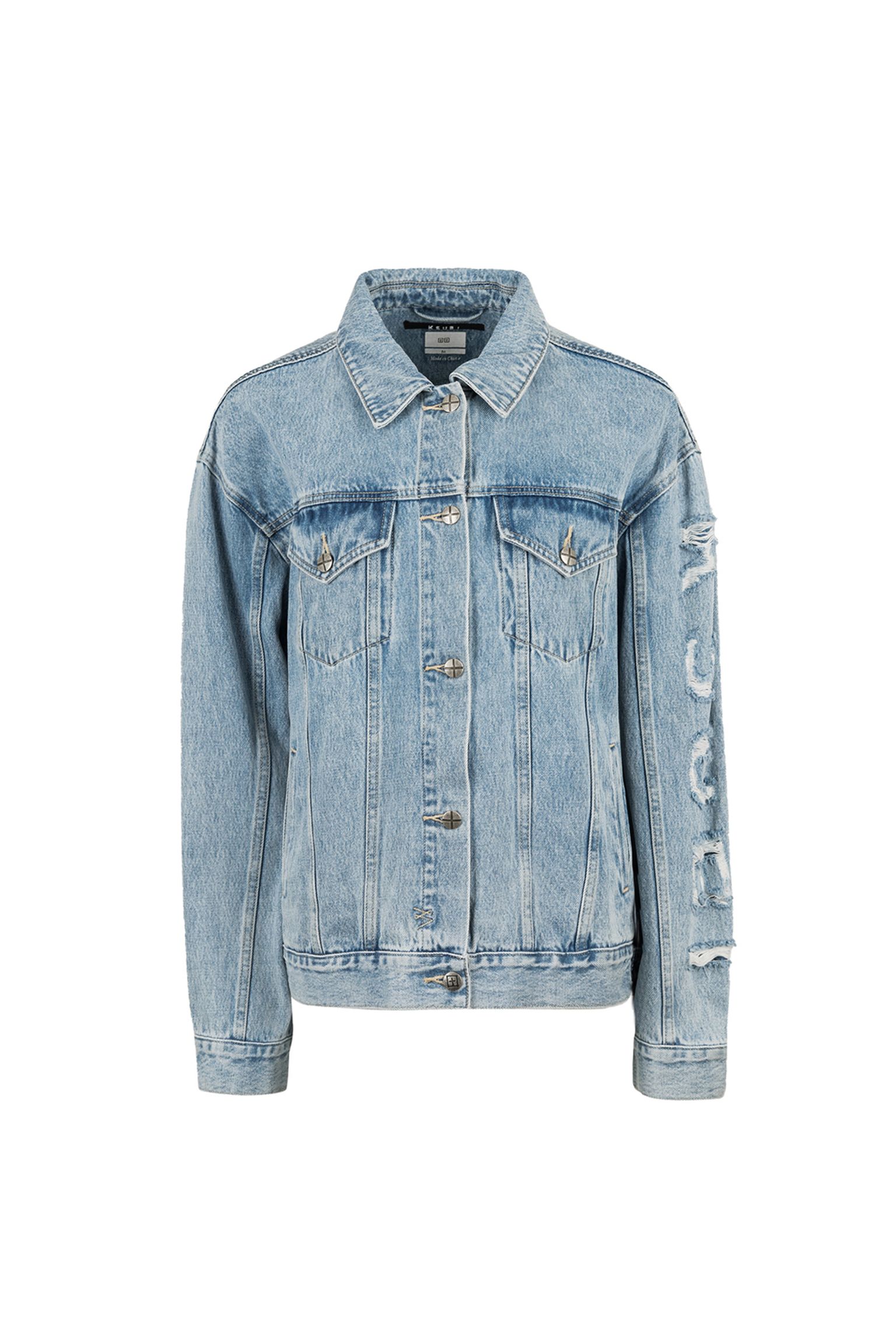 Куртка джинсовая KSUBI OVERSIZED JACKET TORN UP купить