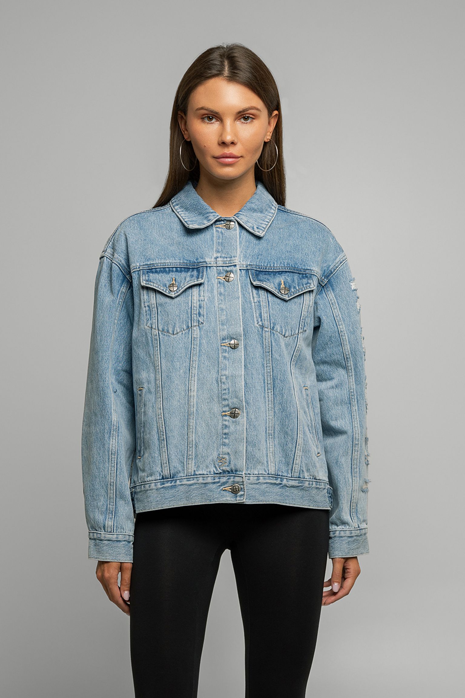 Куртка джинсовая KSUBI OVERSIZED JACKET TORN UP купить в Украине