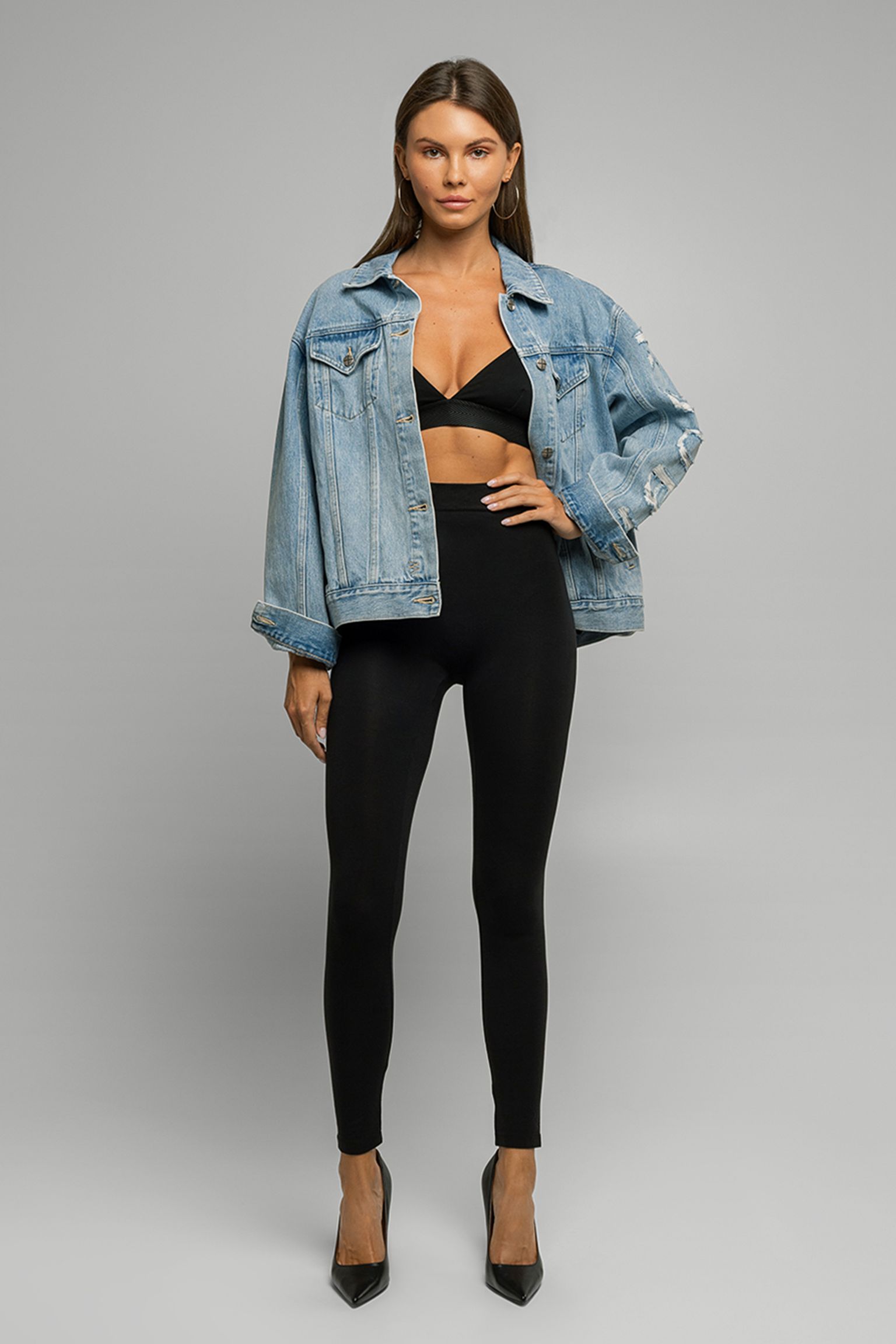 Куртка джинсовая KSUBI OVERSIZED JACKET TORN UP с доставкой