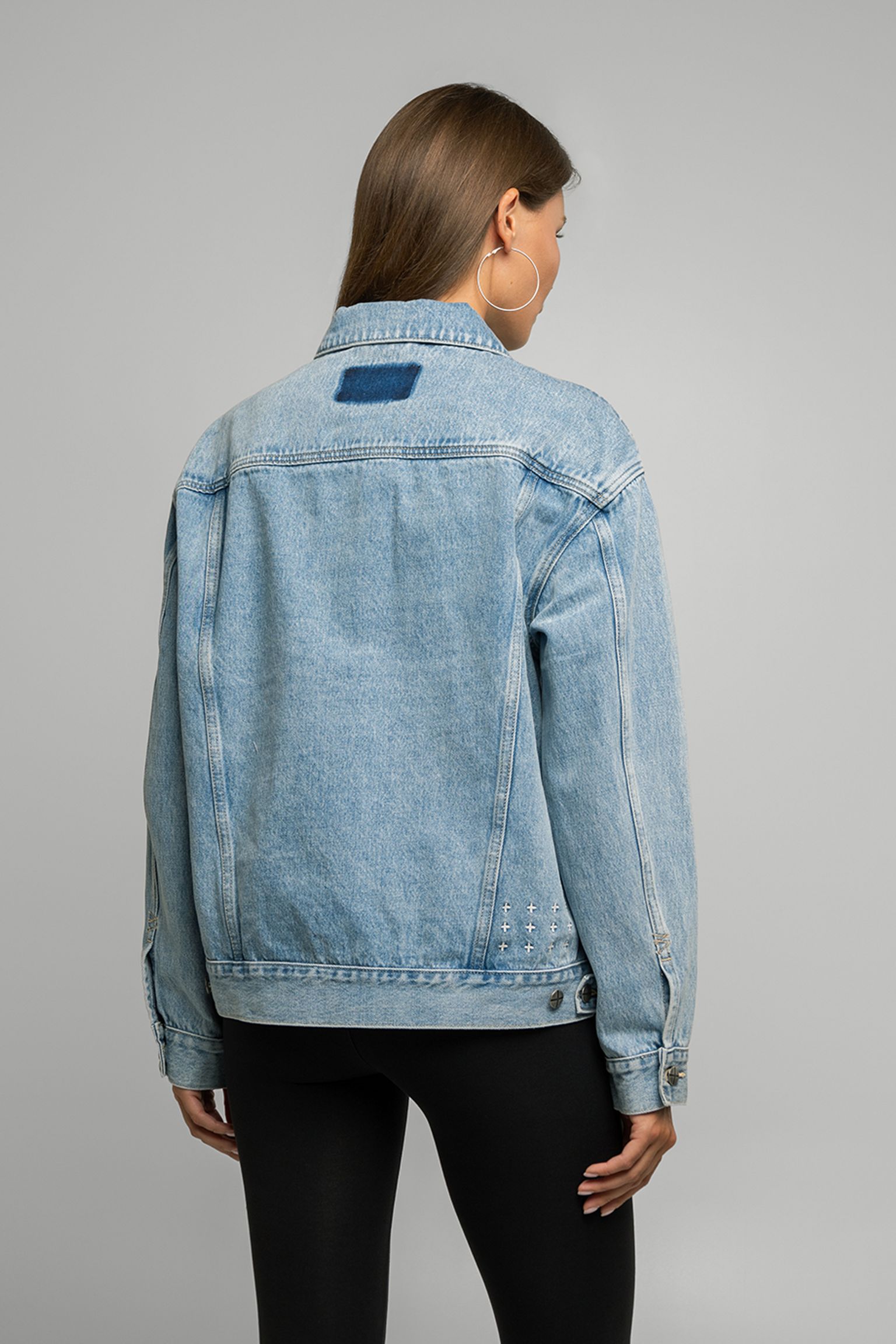 Стильные Куртка джинсовая KSUBI OVERSIZED JACKET TORN UP