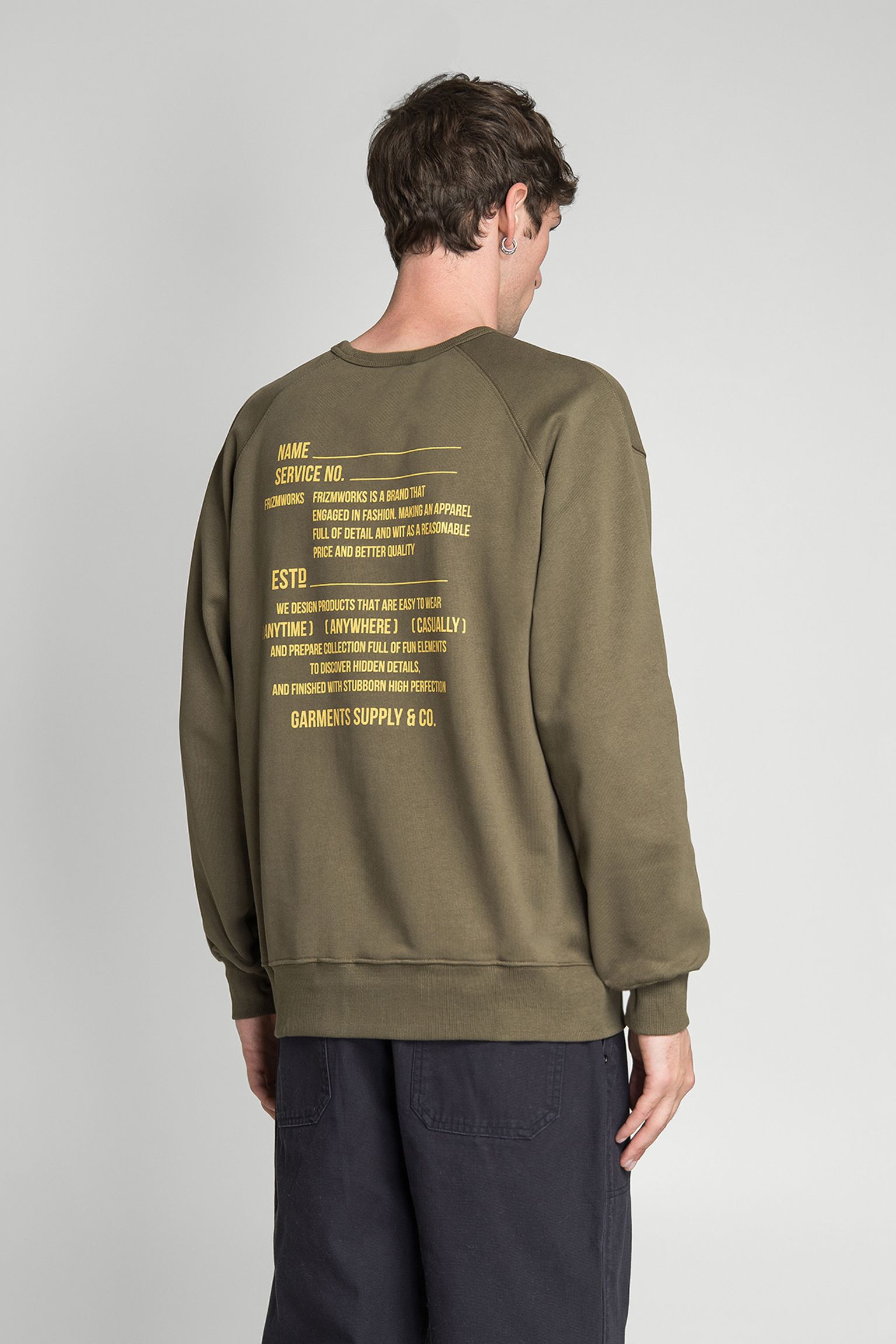 Стильные Свитшот SERVICE LABEL SWEATSHIRT