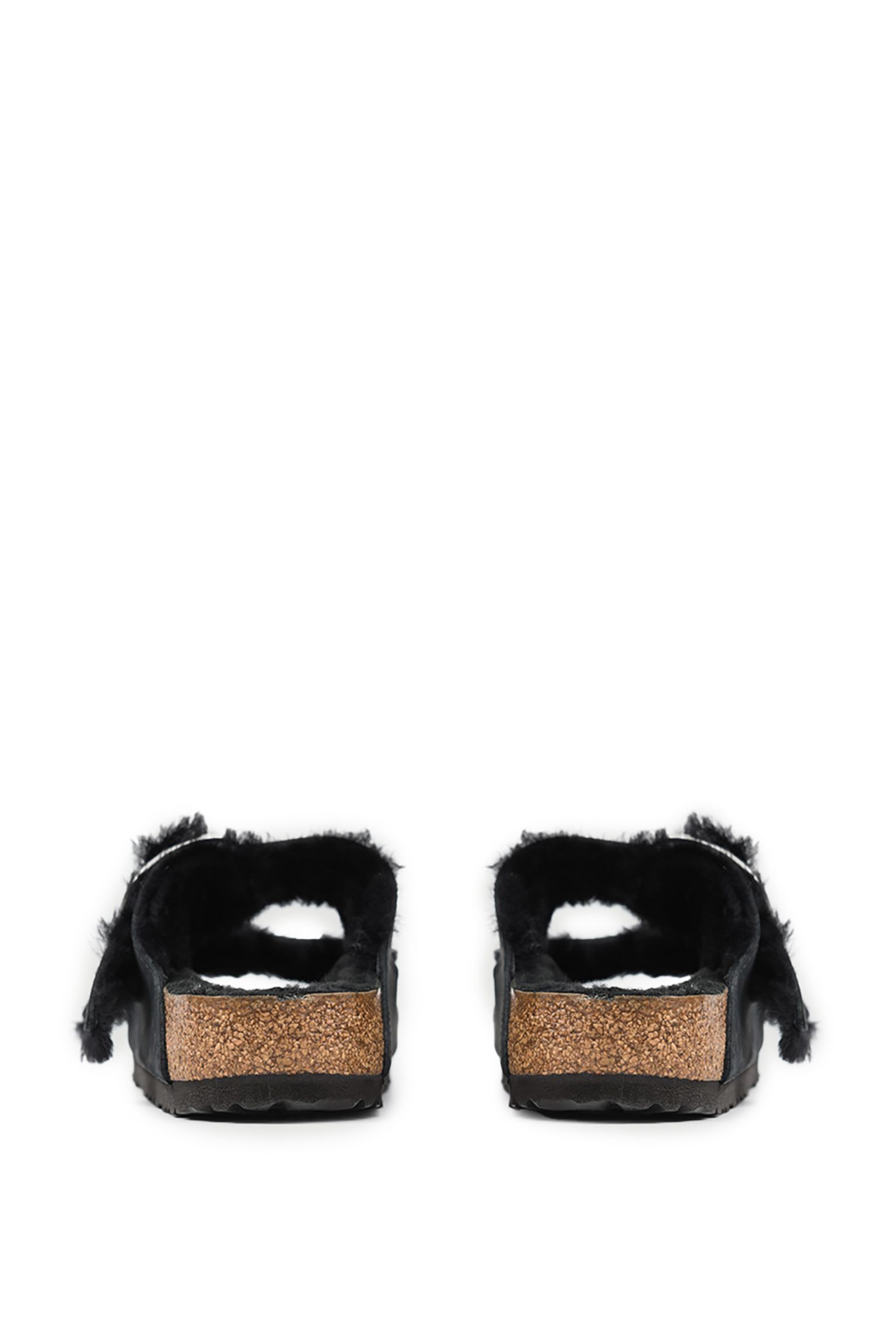Шльопанці Arizona Big Buckle Shearling Oiled Leather з доставкою