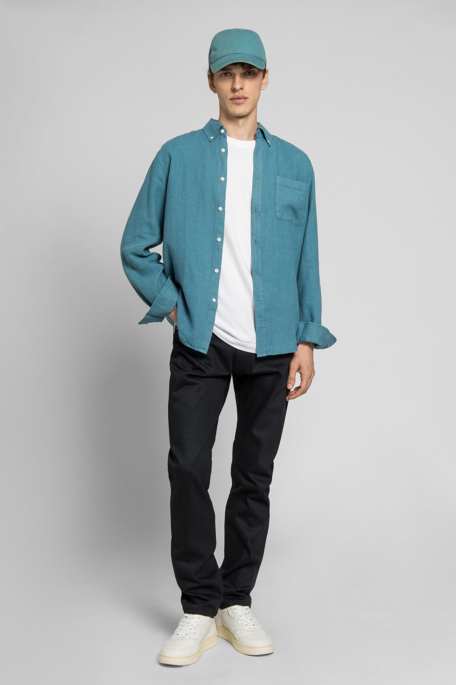 Сорочка C.O.F. Studio BUTTON DOWN PURE LINEN з доставкою
