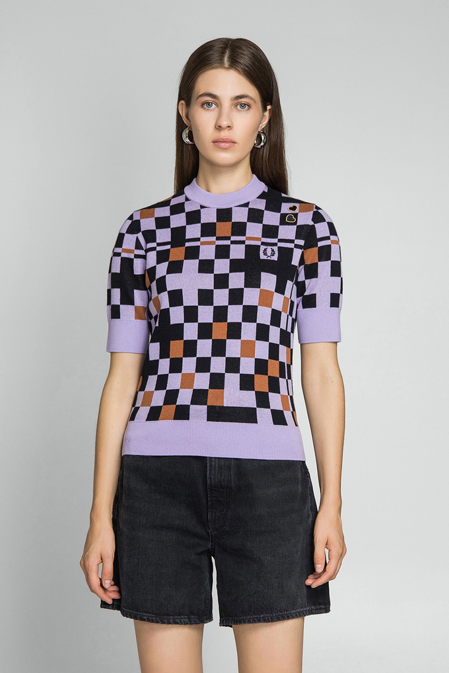 Футболка JACQUARD KNITTED TOP купить в Украине