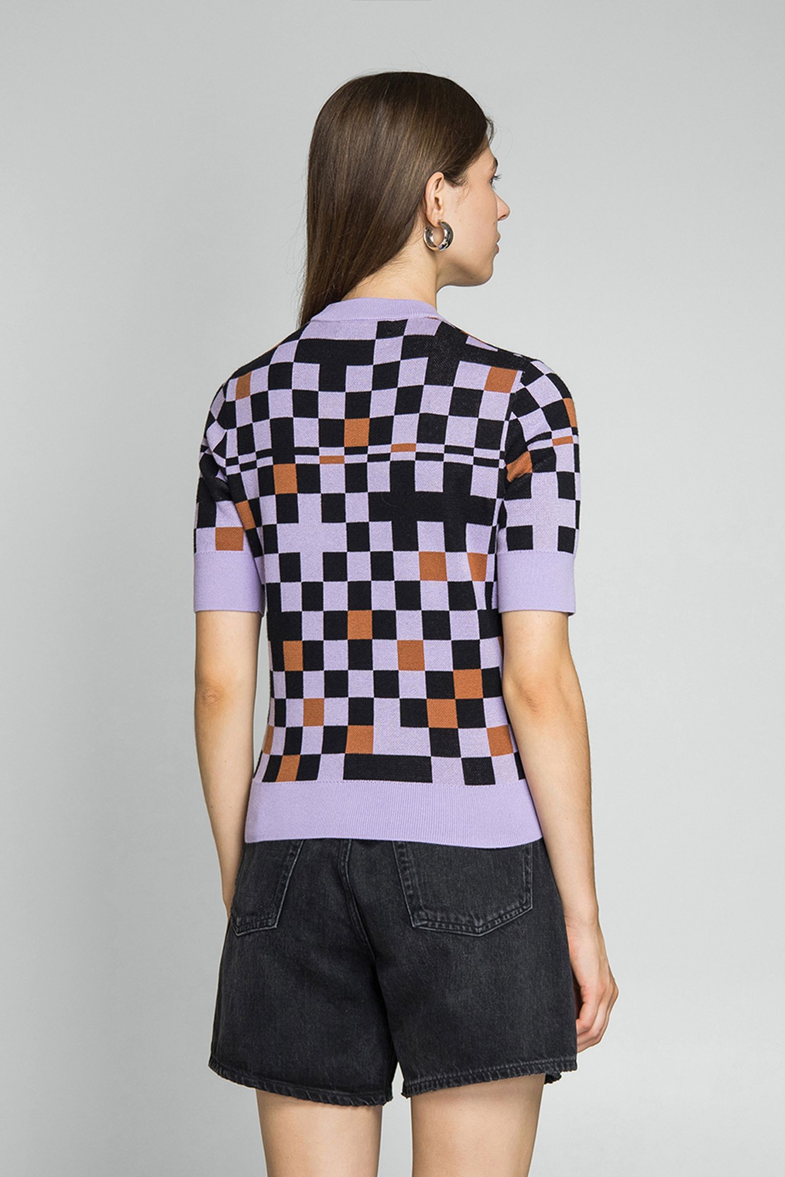 Стильные Футболка JACQUARD KNITTED TOP