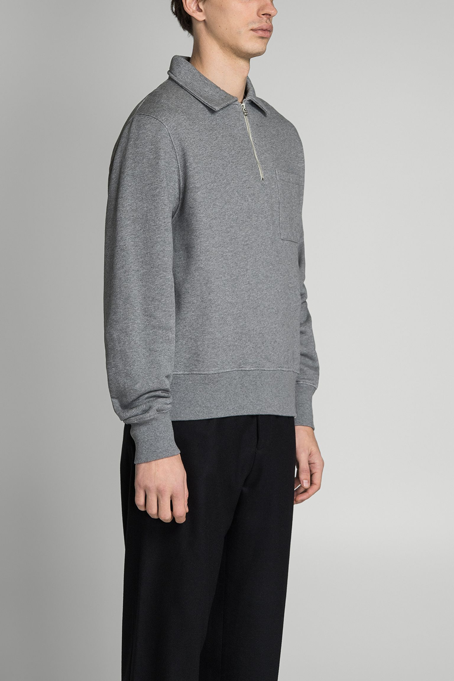 свитшот ZIP COLLAR SWEATSHIRT