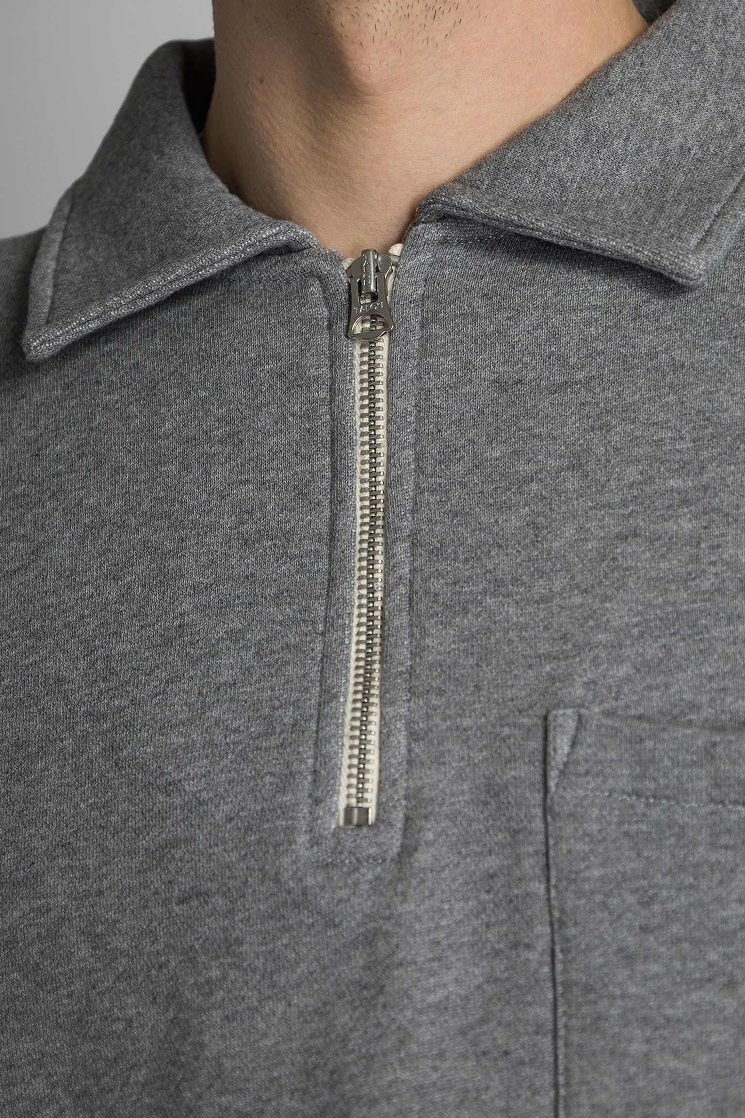 свитшот ZIP COLLAR SWEATSHIRT