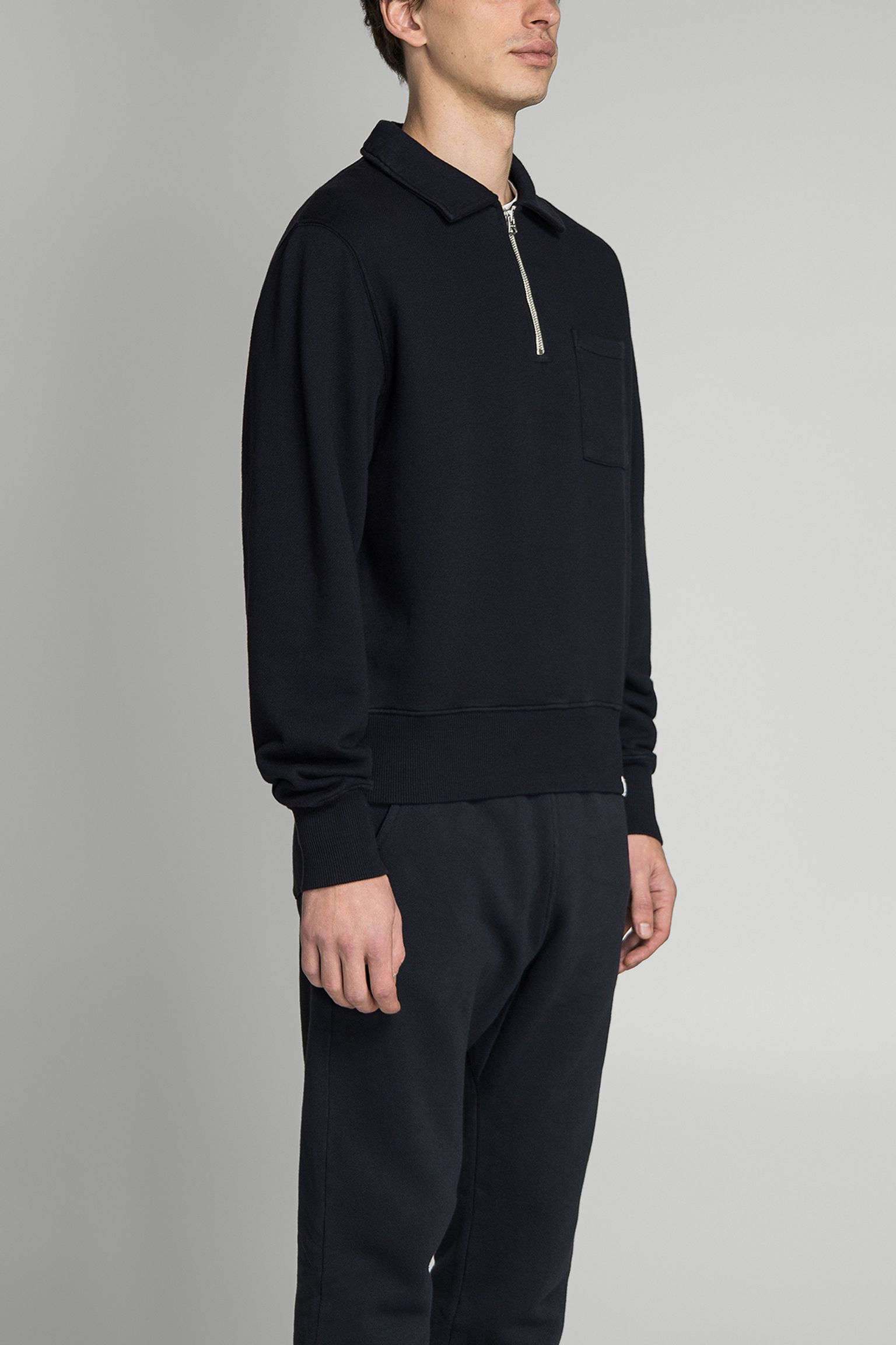 свитшот ZIP COLLAR SWEATSHIRT