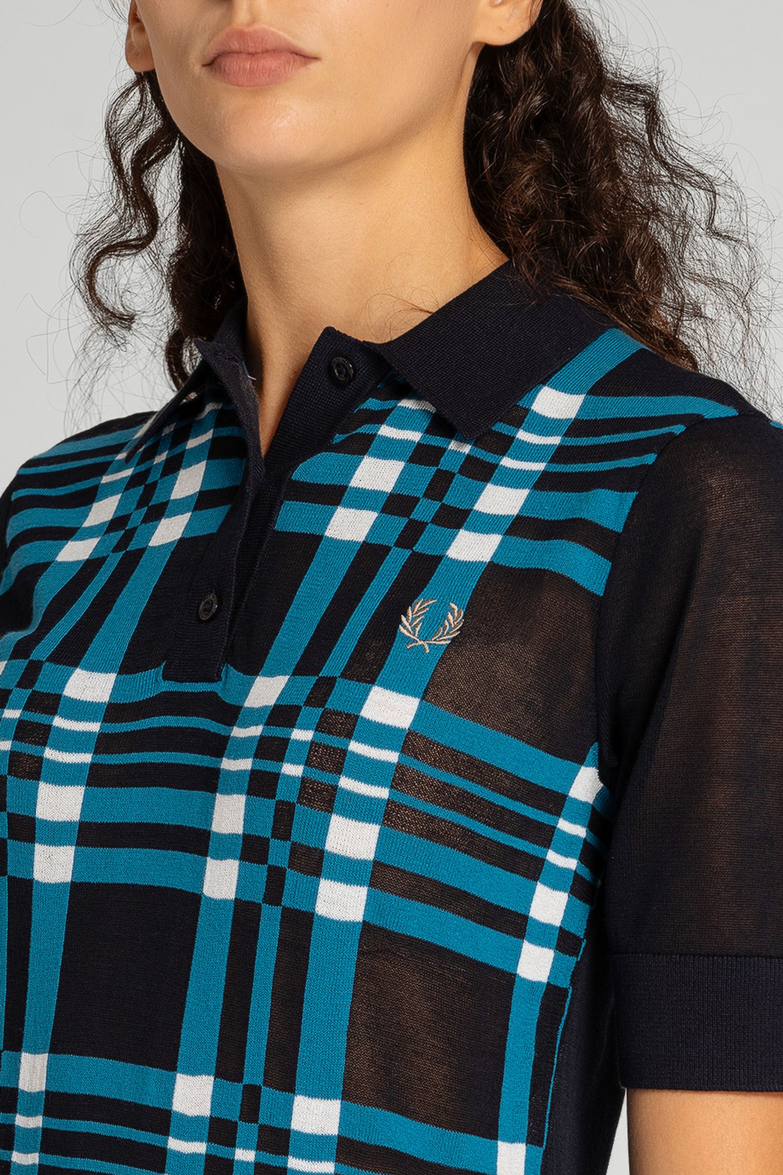 Стильні Поло SHEER TARTAN KNITTED SHIRT