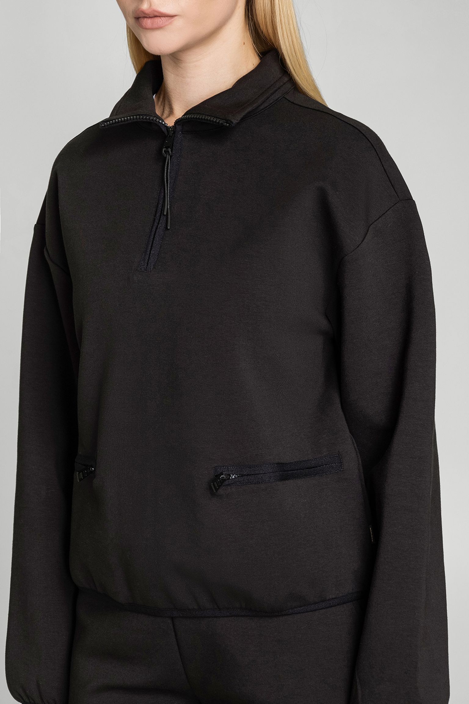 Широкий вибір Світшот INTERLOCK FLEECE HALF ZIP