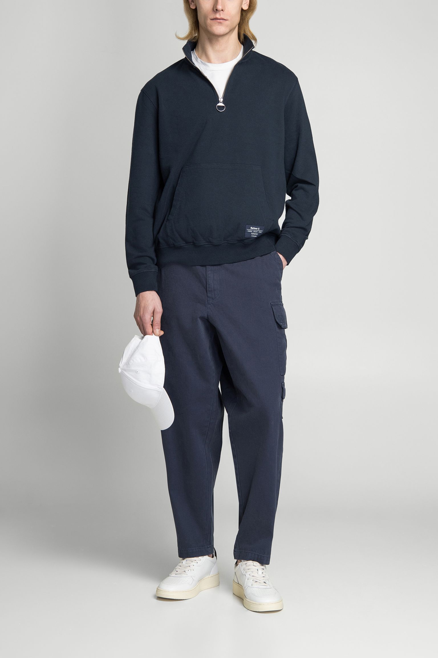 світшот SKIPTON RELAXED FIT HALF ZIP SWEATSHIRT