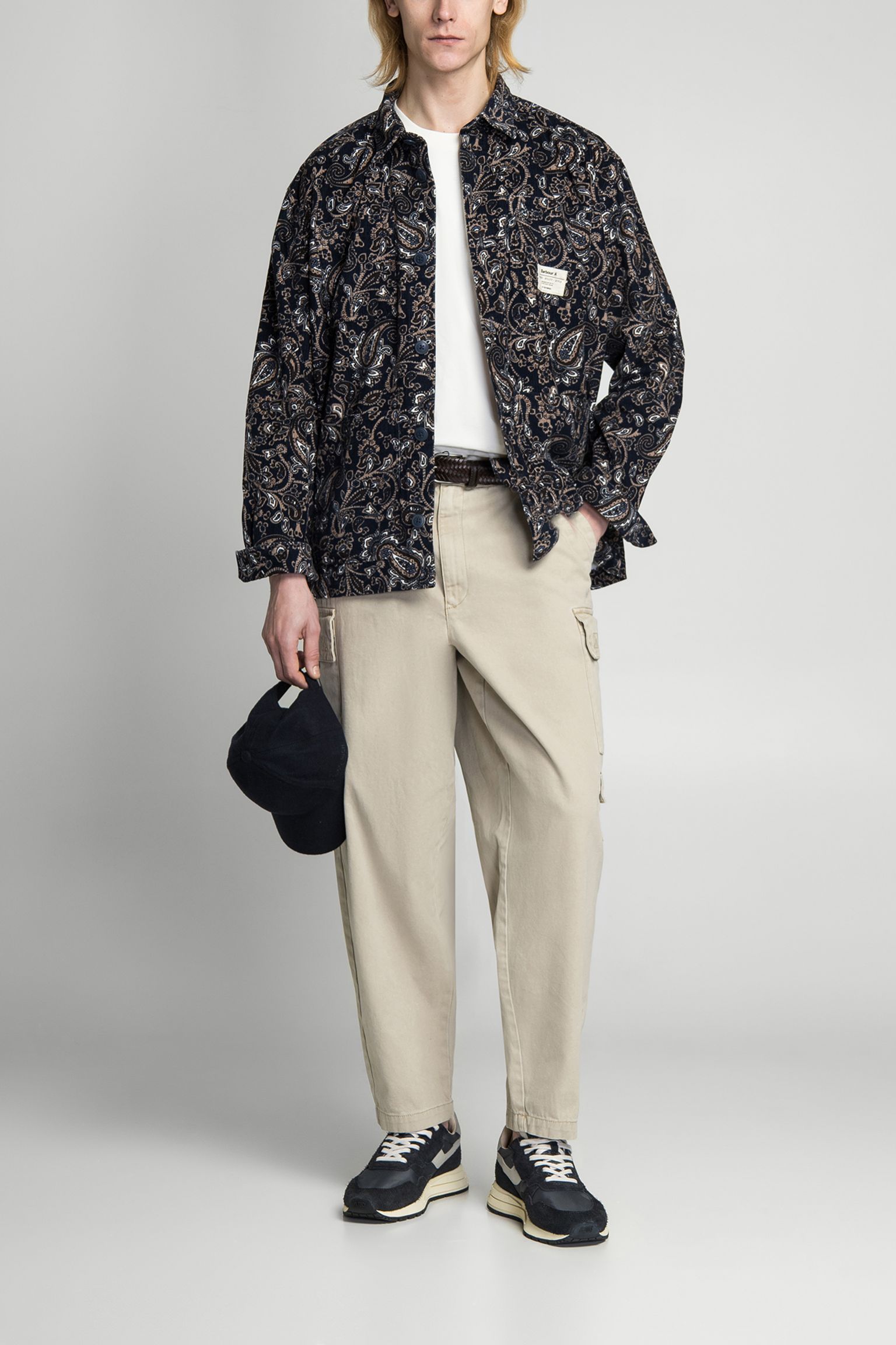 овершот BRIGNALL RELAXED FIT PRINTED CORD OVERSHIR