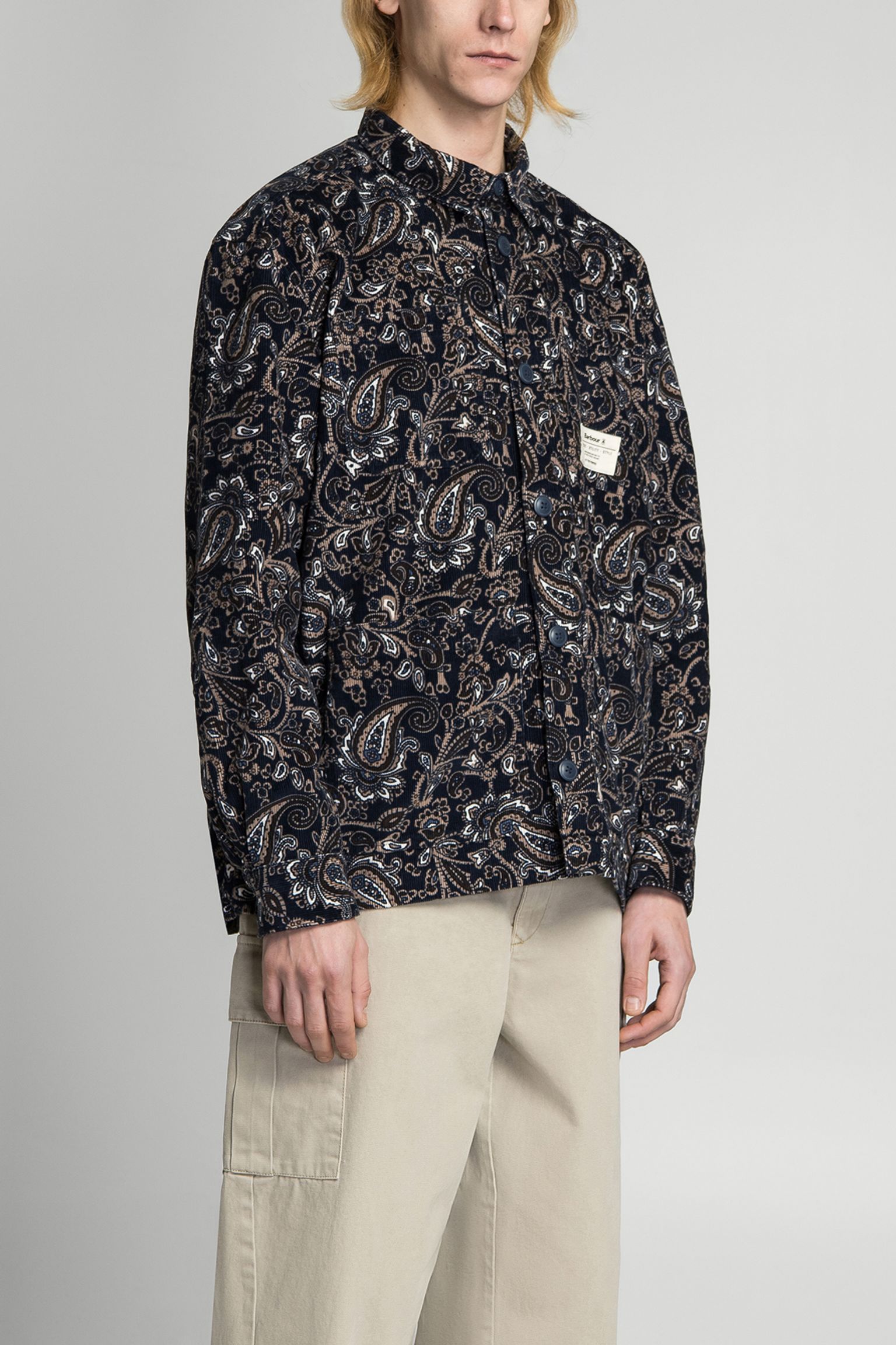 овершот BRIGNALL RELAXED FIT PRINTED CORD OVERSHIR