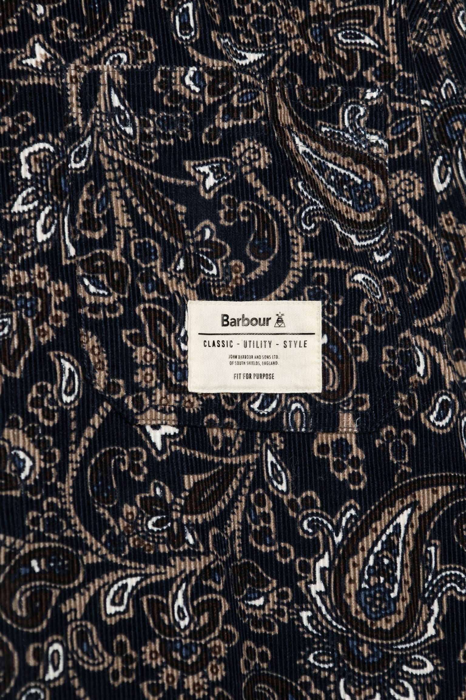 овершот BRIGNALL RELAXED FIT PRINTED CORD OVERSHIR