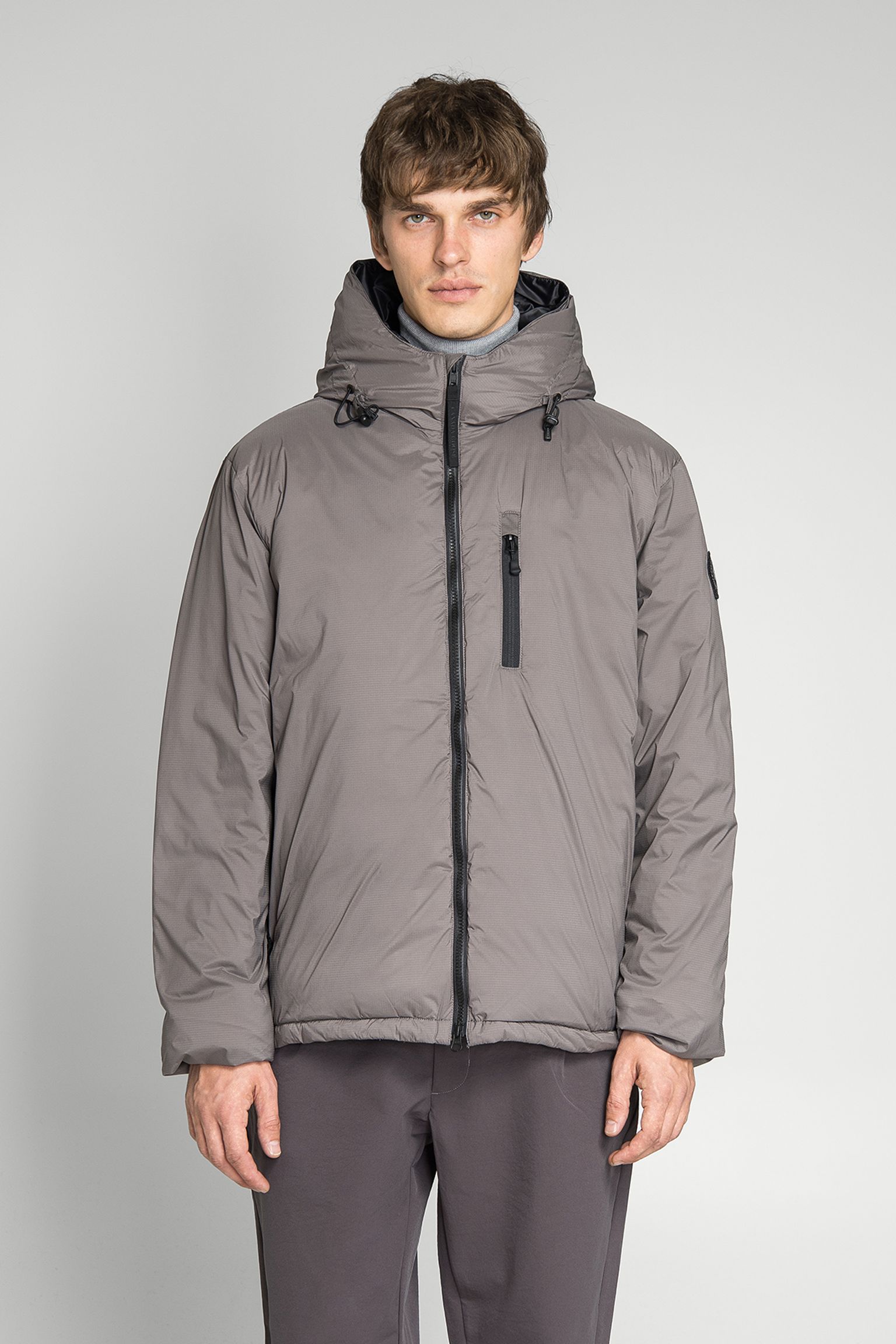 Пуховик LODGE HOODY-R BLACK DISC с доставкой