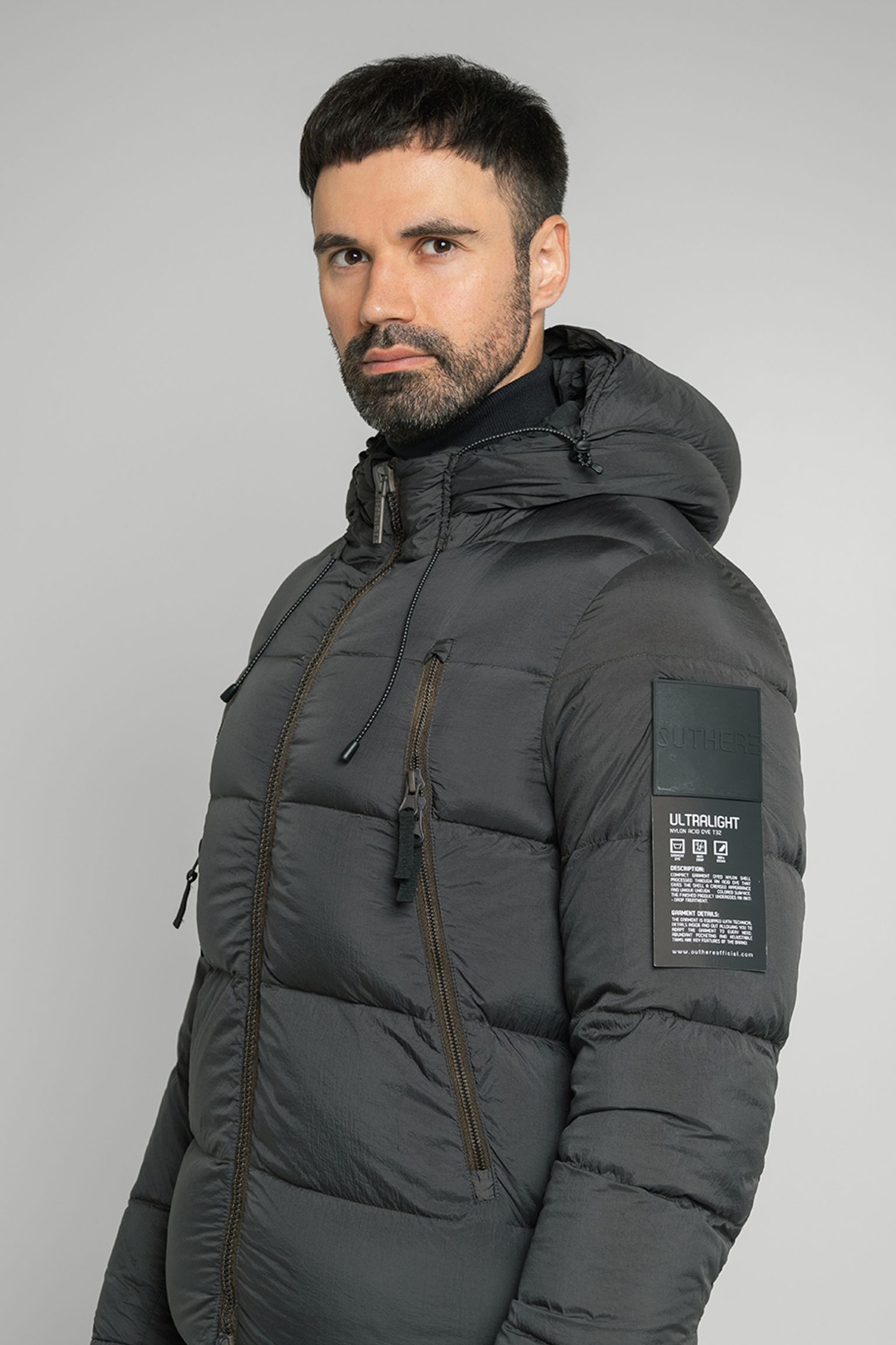 Широкий выбор Пуховик   ULTRALIGHT NYLON ACETIC DYE