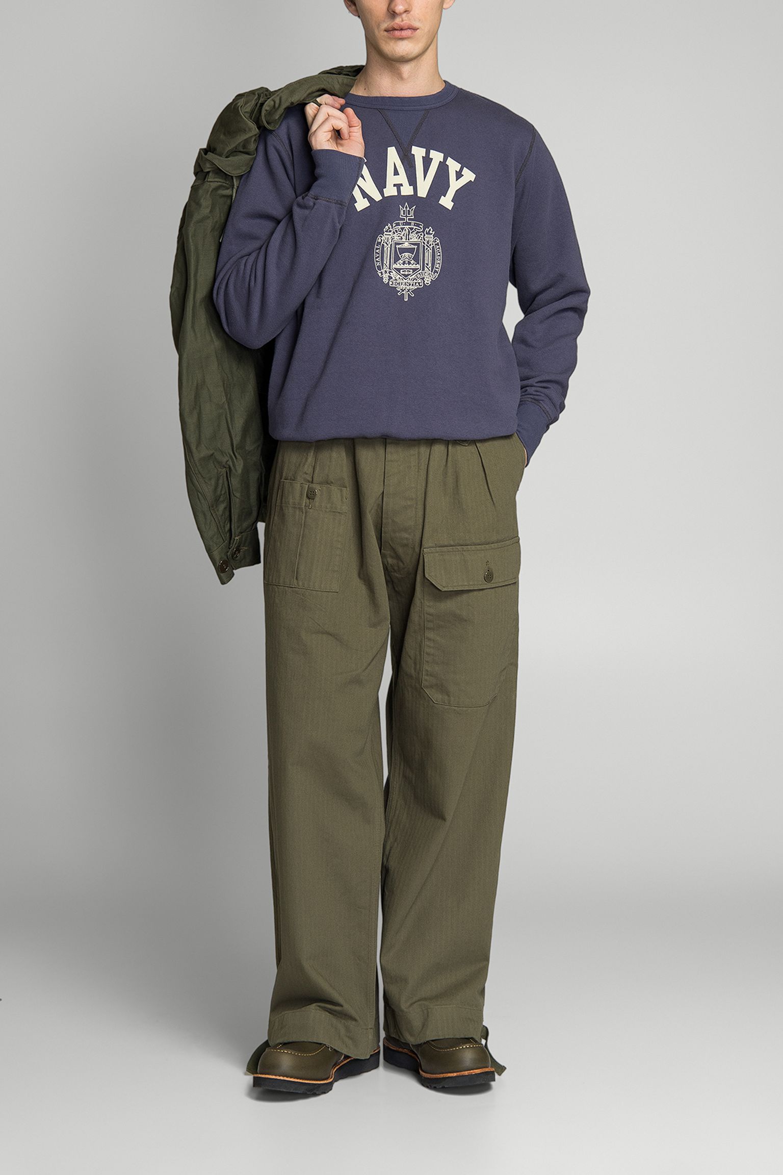 Свитшот CREW NECK SWEATSHIRT NAVY купить в Украине