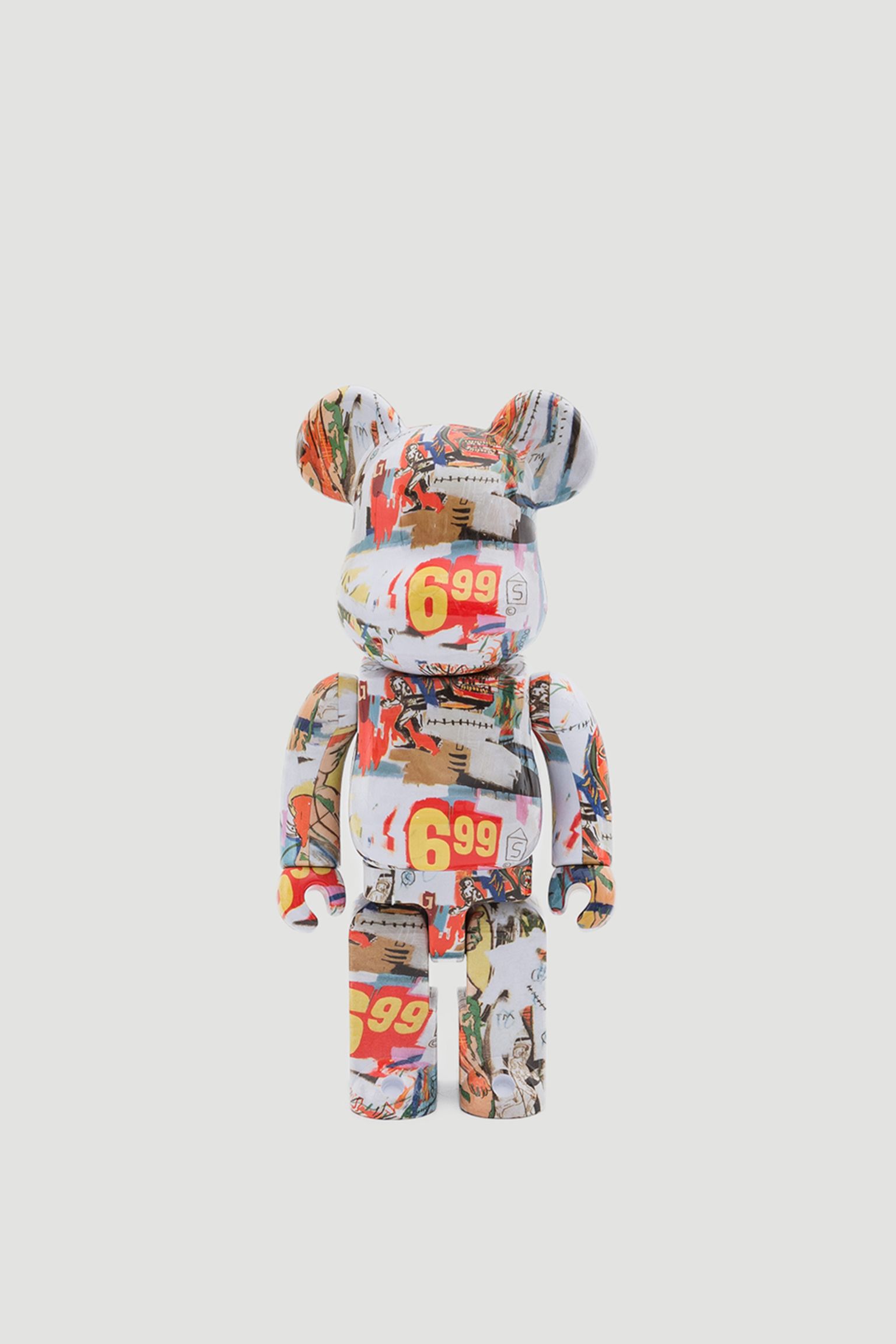 Іграшка BEARBRICK Andy Warhol x Jean-Michel Basquiat 4/1  400%