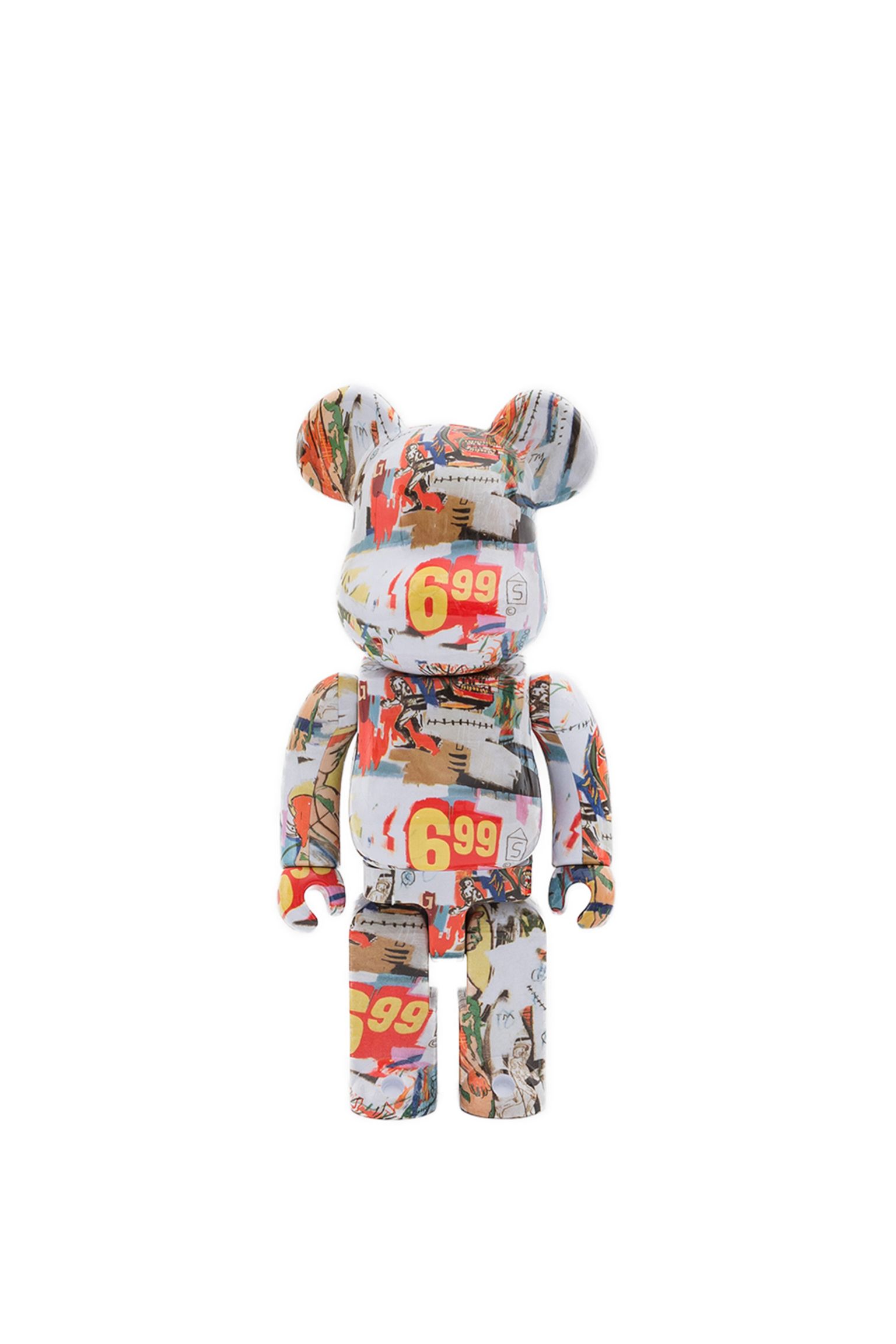 Іграшка BEARBRICK Andy Warhol x Jean-Michel Basquiat 4/1  400% купити