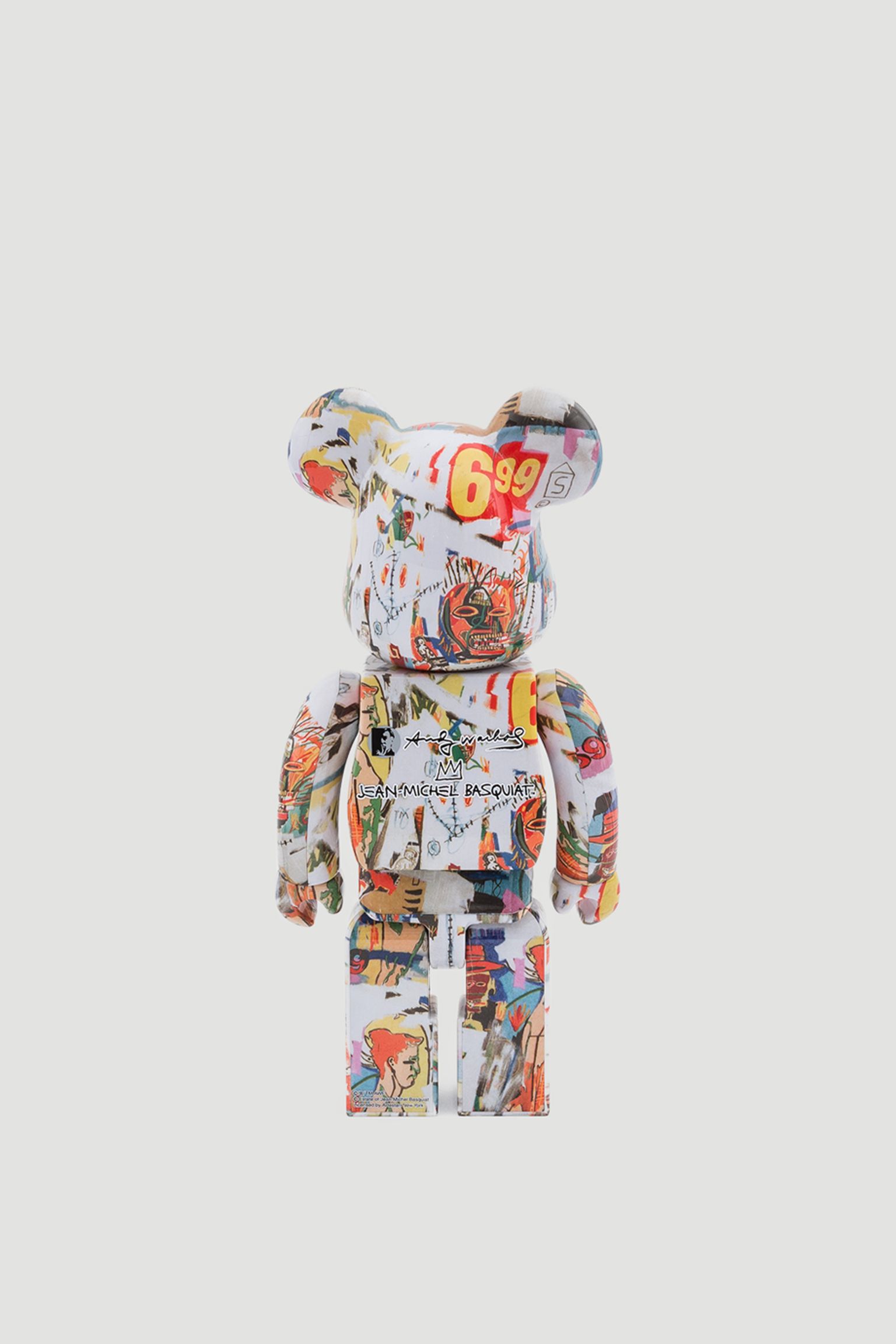 Іграшка BEARBRICK Andy Warhol x Jean-Michel Basquiat 4/1  400%