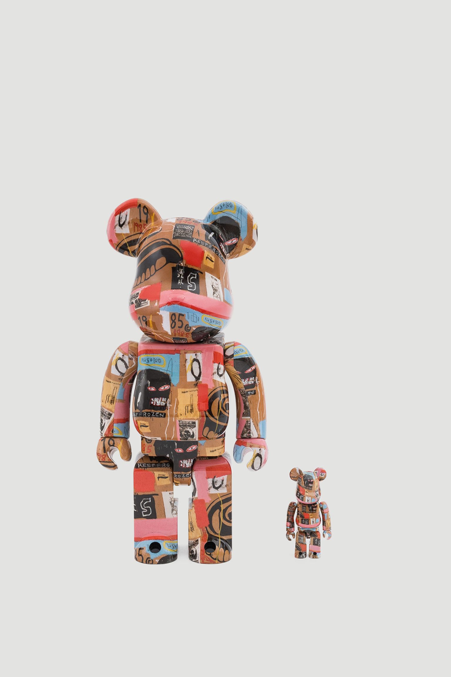 Іграшка BEARBRICK Andy Warhol x Jean-Michel Basquiat 100% & 400% SET