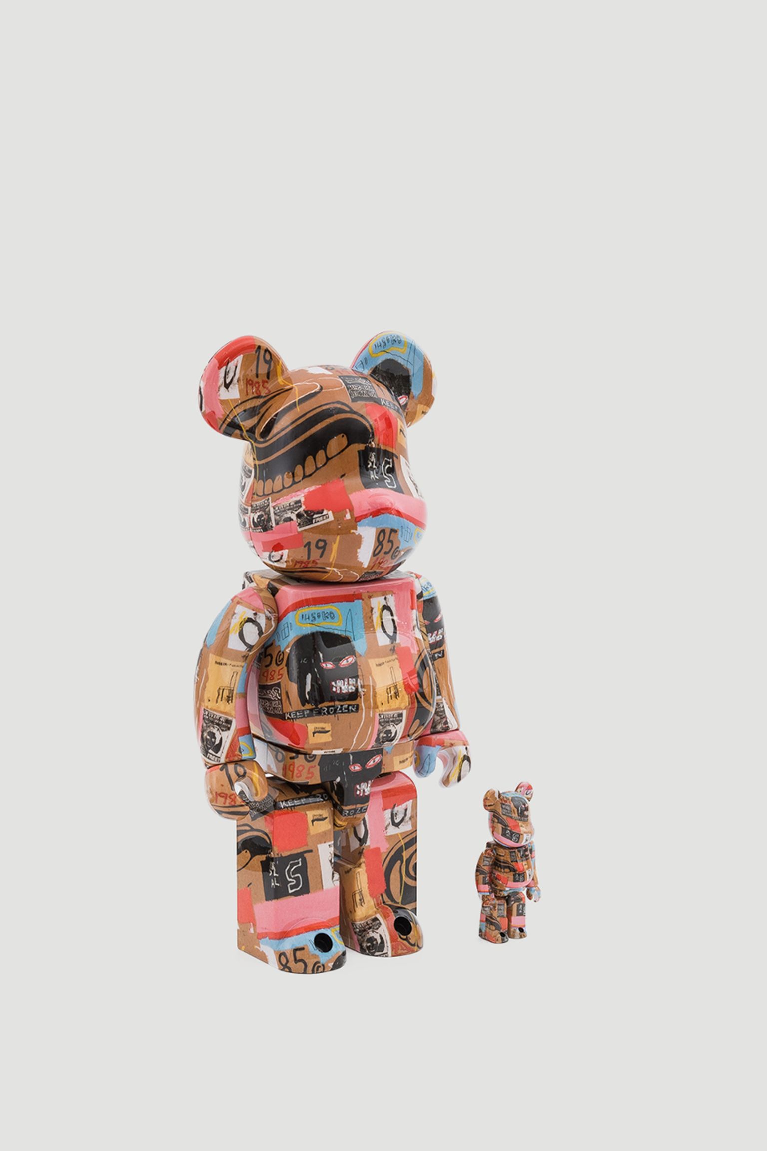 Іграшка BEARBRICK Andy Warhol x Jean-Michel Basquiat 100% & 400% SET