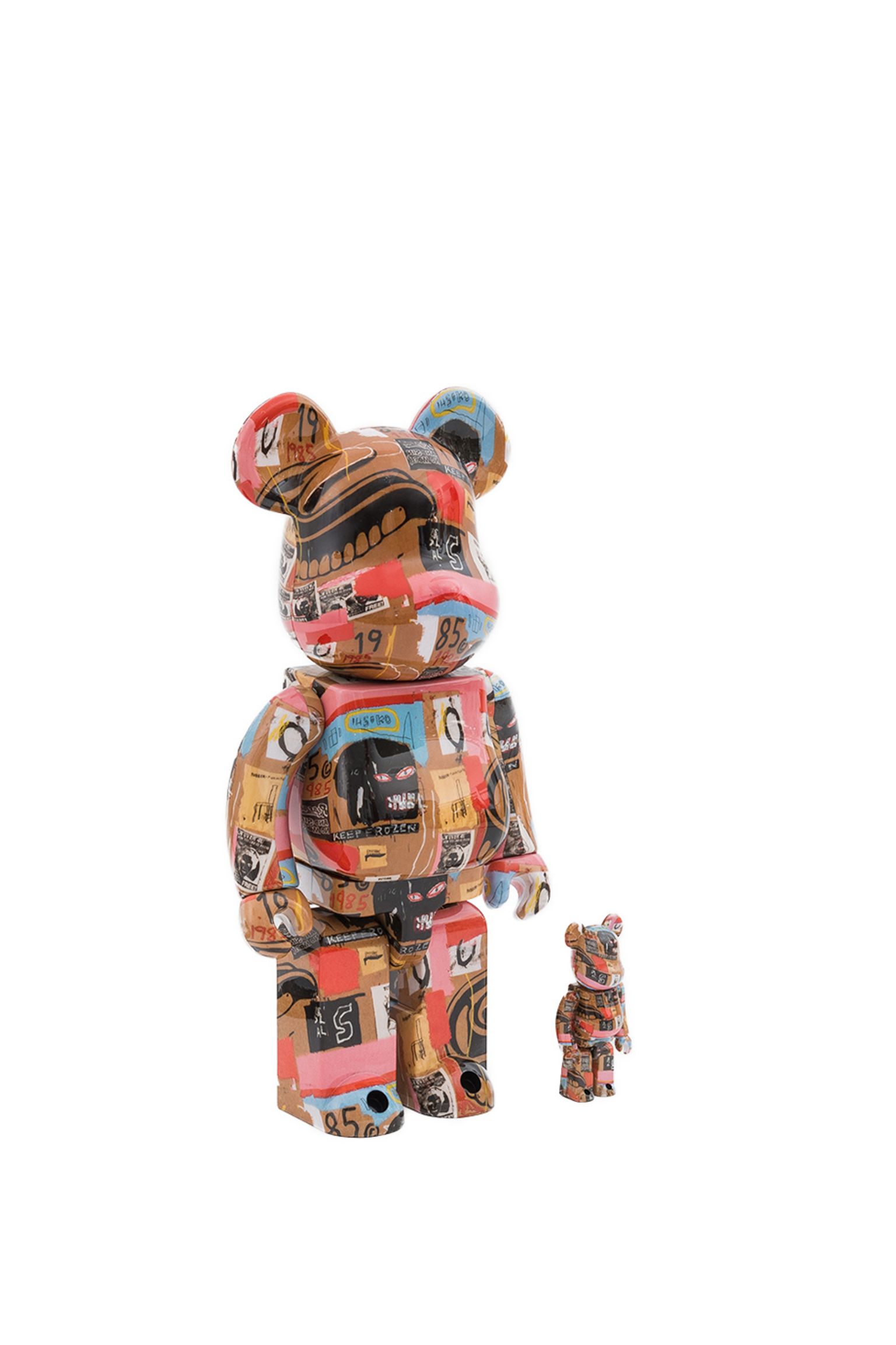 Игрушка BEARBRICK Andy Warhol x Jean-Michel Basquiat 100% & 400% SET купить в Украине
