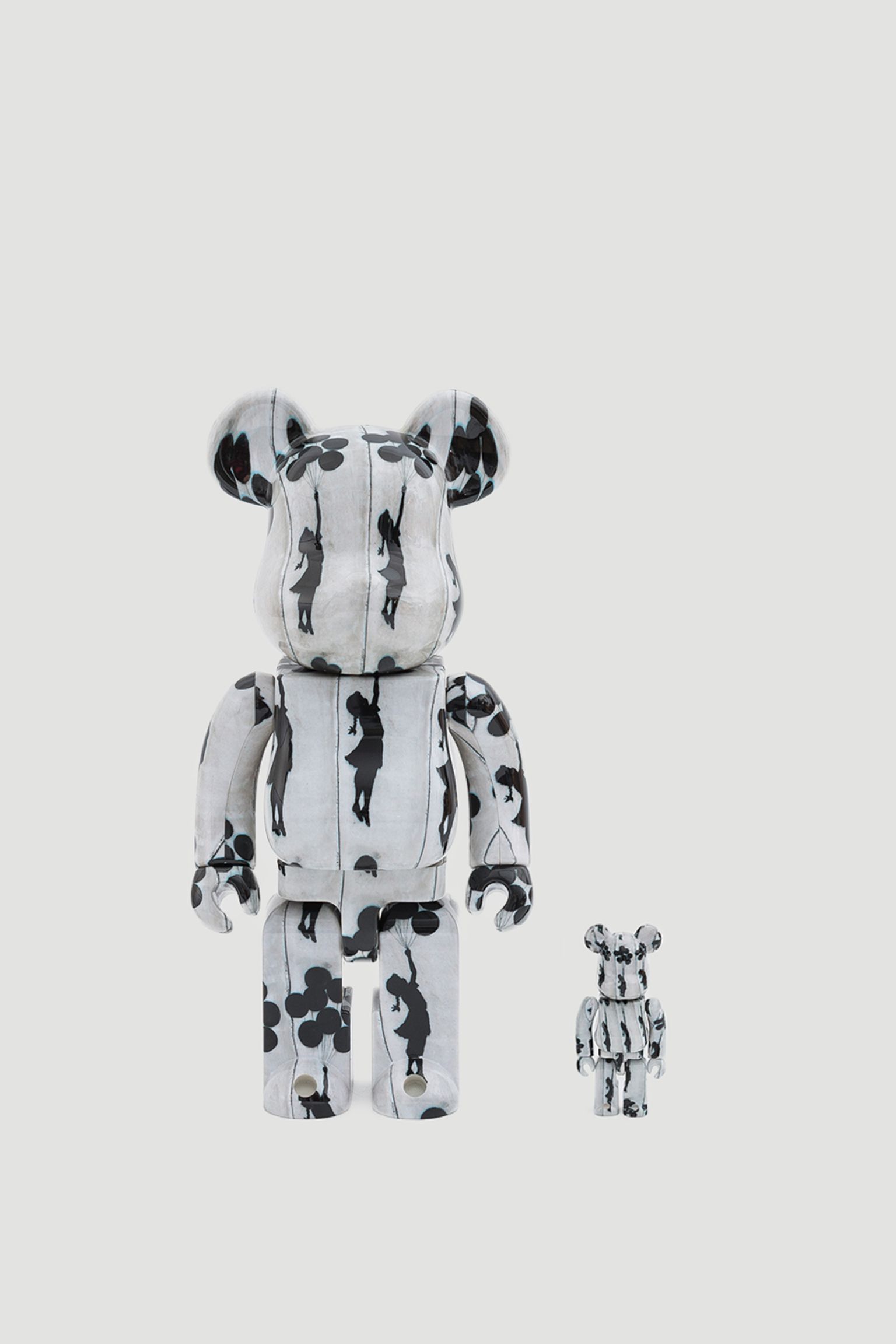 Іграшка BEARBRICK Banksy Flying Ballons Girl 100% & 400% SET