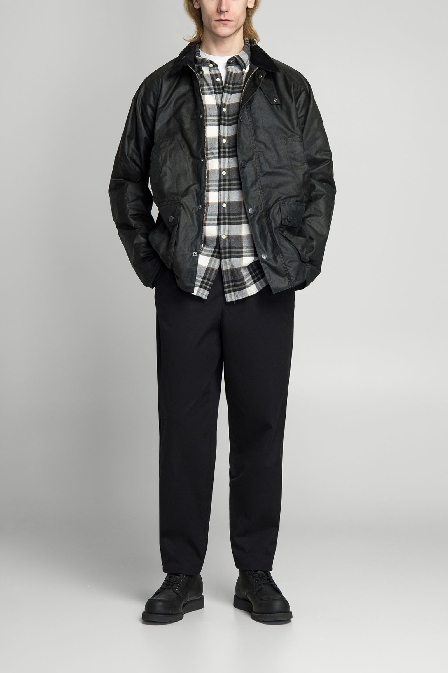 куртка вощена MODERN CHECK BEDALE WAX JACKET купити в Україні