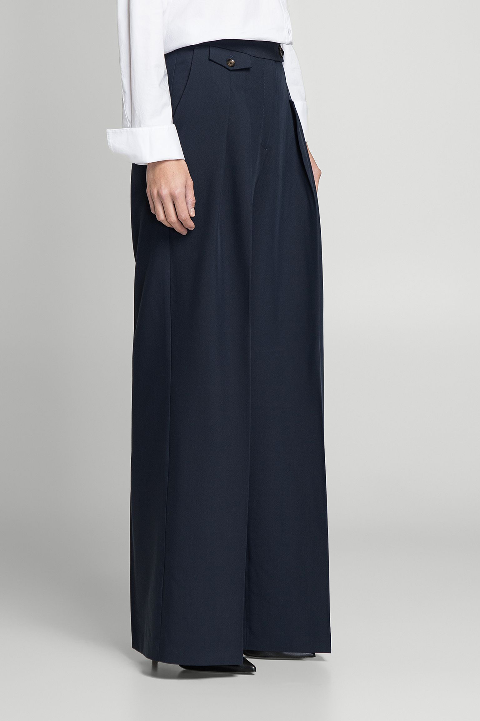 брюки FRANCIS WIDE LEG TROUSERS