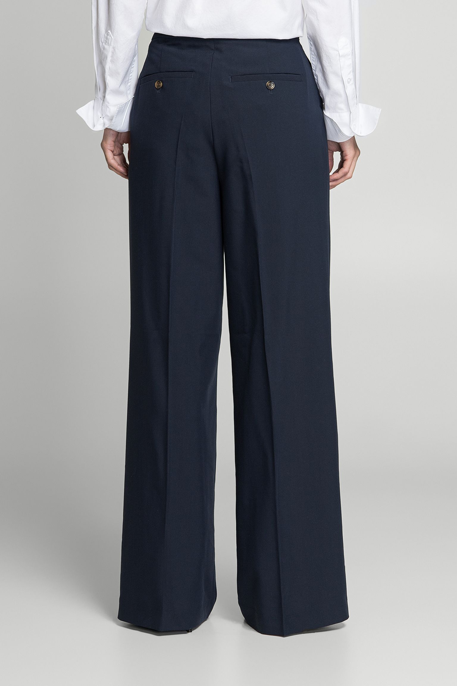 брюки FRANCIS WIDE LEG TROUSERS