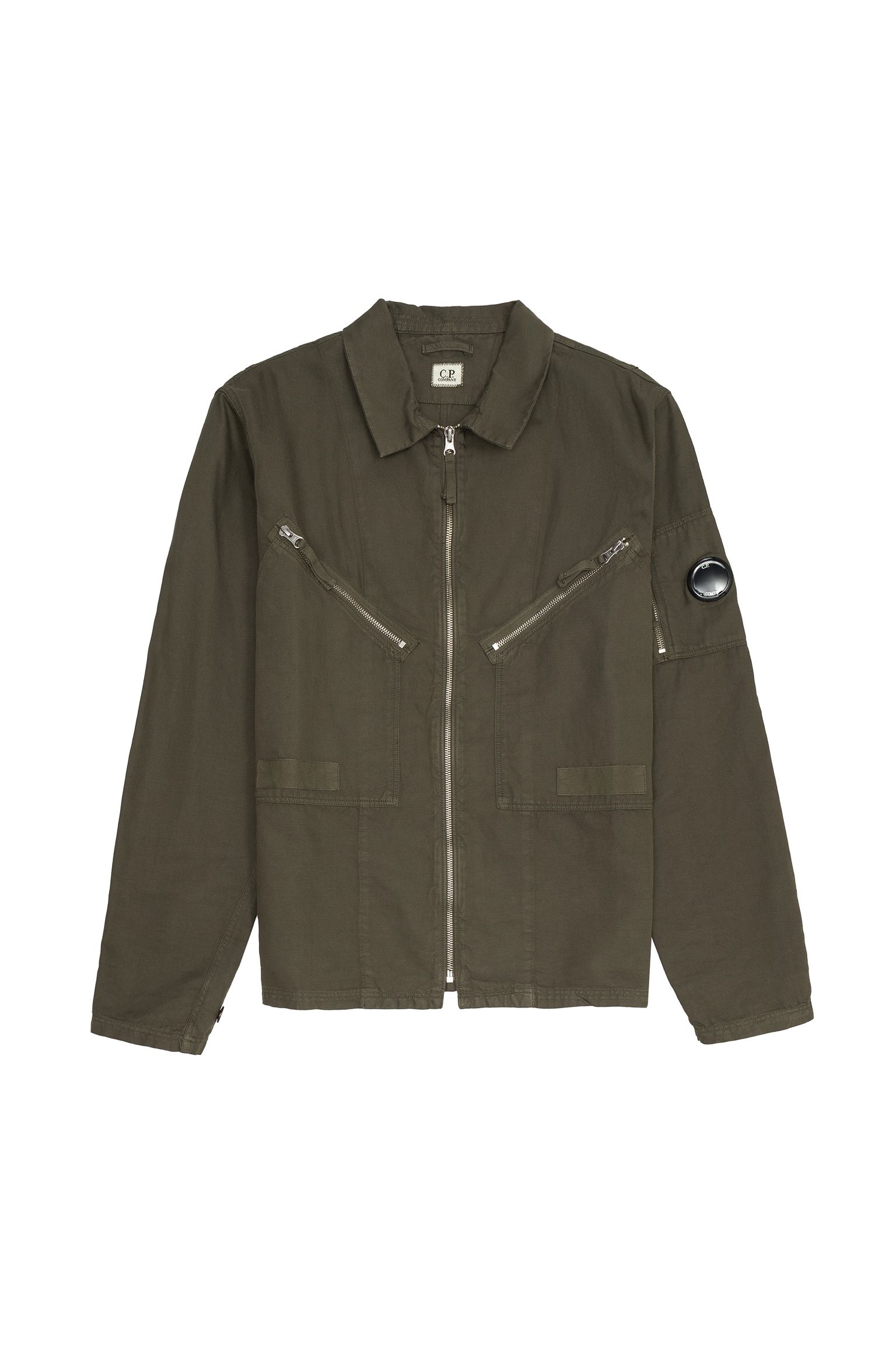 Овершот COTTON/LINEN FULL ZIP OVERSHIRT купити