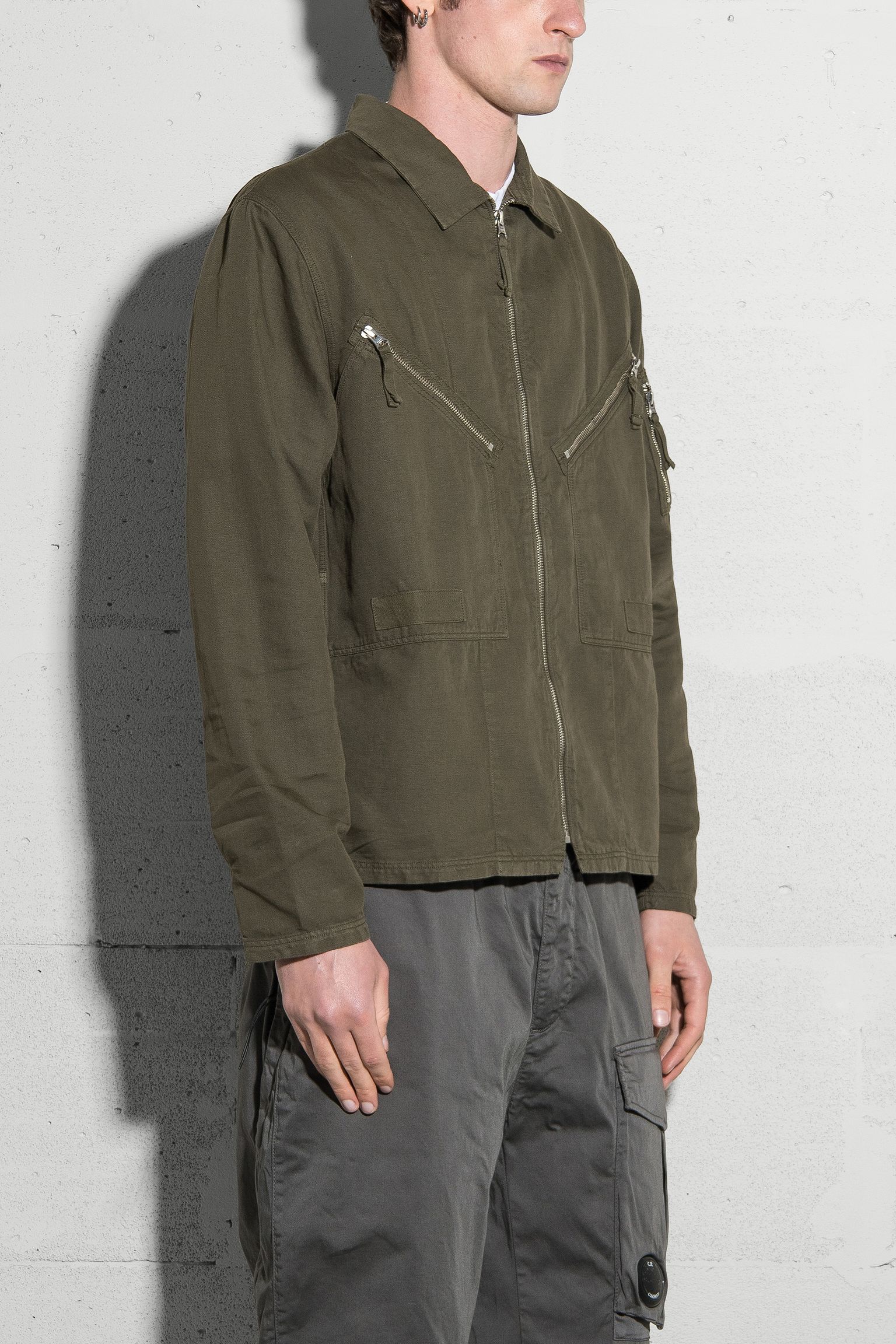 Овершот COTTON/LINEN FULL ZIP OVERSHIRT з доставкою