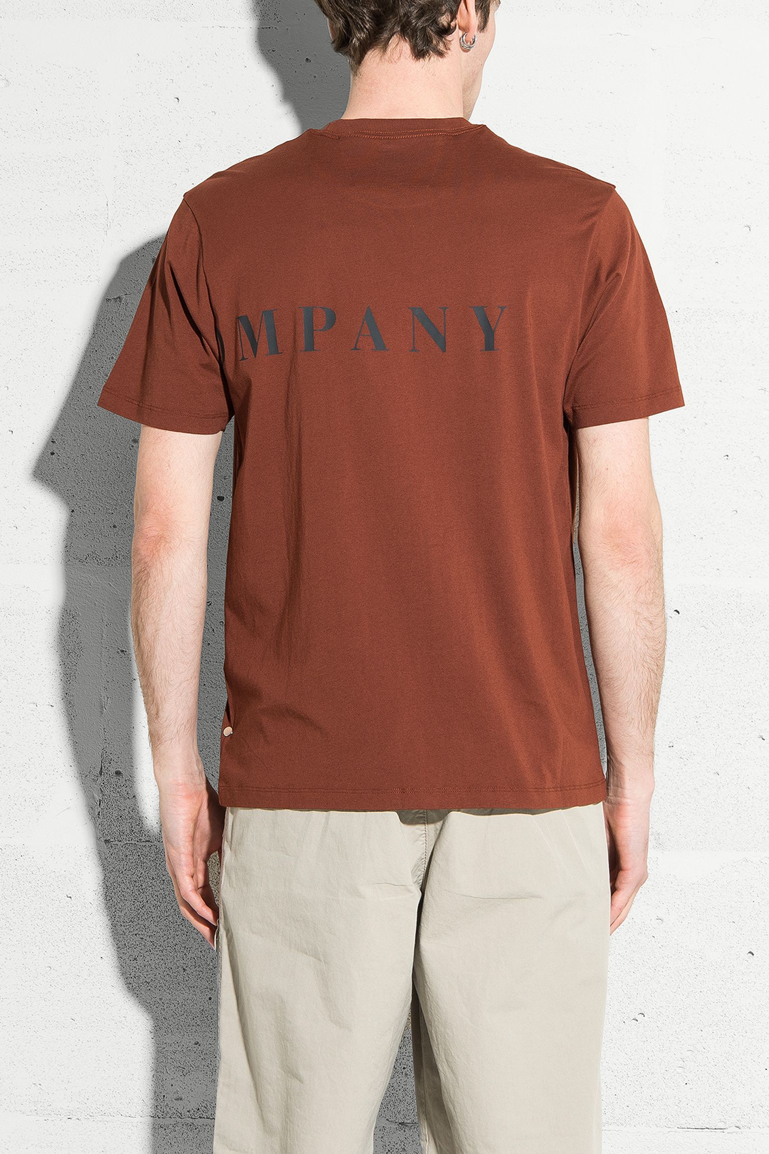 Стильные Футболка 30/1 JERSEY FRONT-BACK LOGO