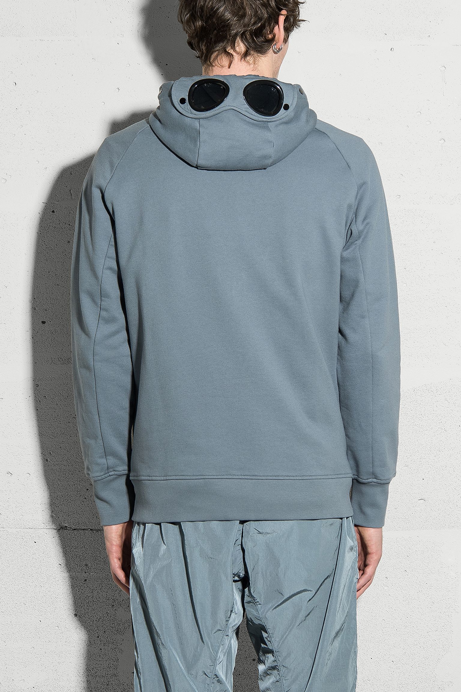Стильні Спортивна кофта DIAGONAL FLEECE GOGGLE ZIPPED HOODED SWEATSHIRT