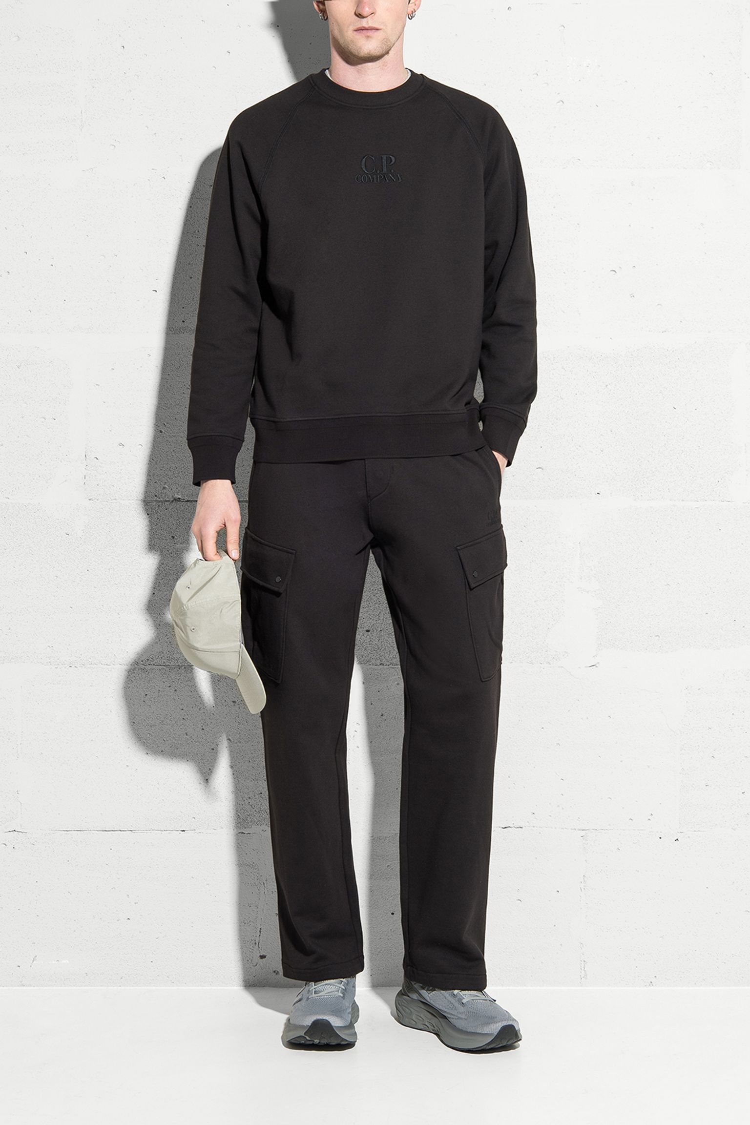 Світшот DIAGONAL RAISED FLEECE CREW NECK LOGO купити в Україні