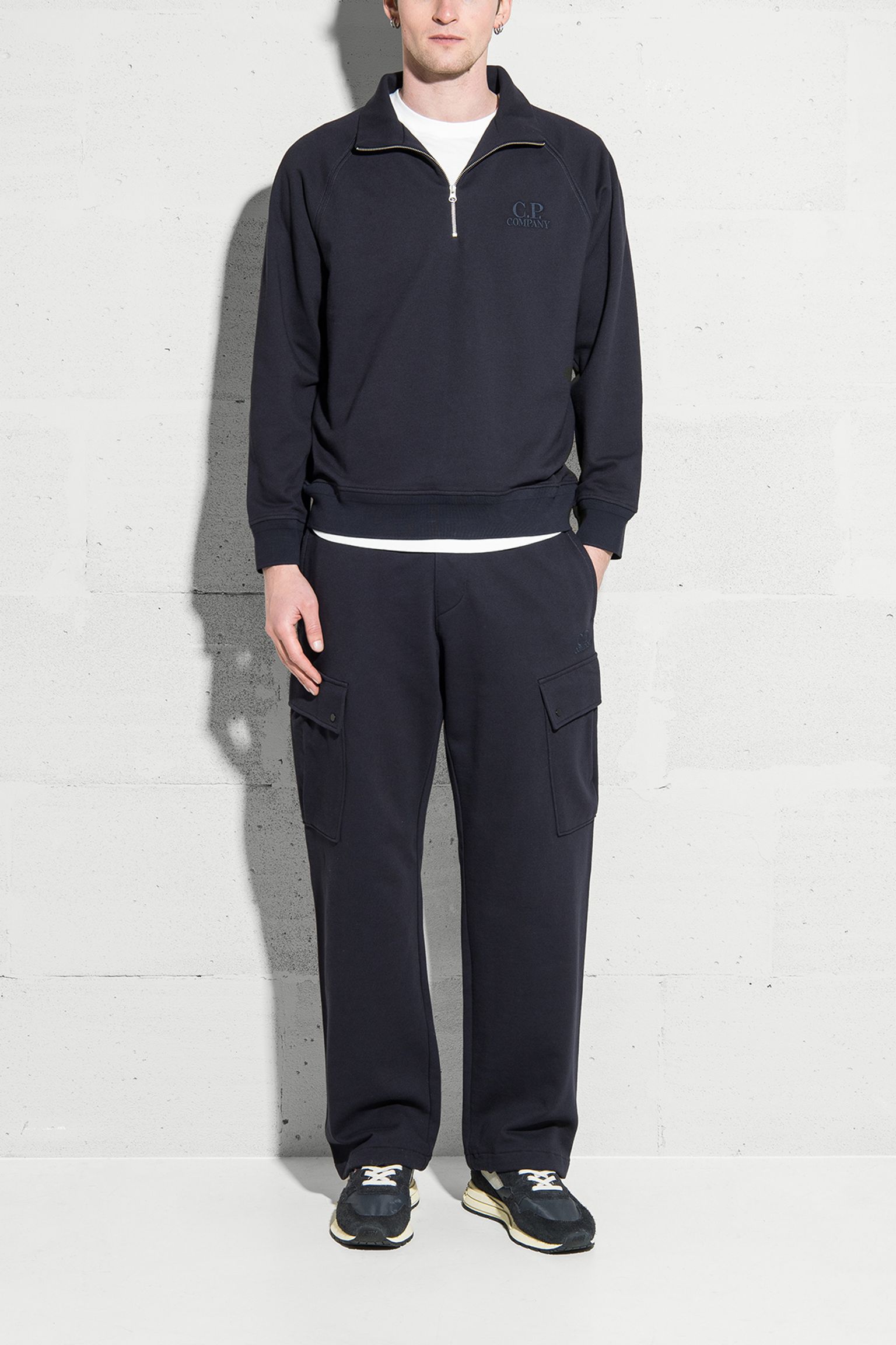 Свитшот DIAGONAL RAISED FLEECE HALF ZIP LOGO купить в Украине