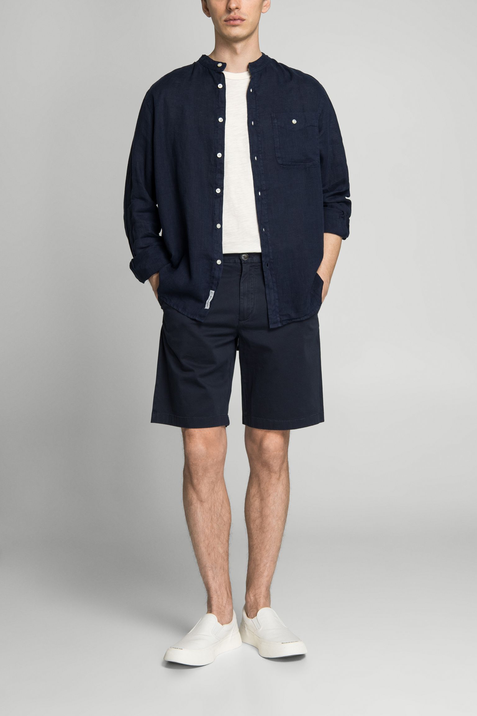 Рубашка BAND COLLAR LINEN SHIRT GD купить в Украине