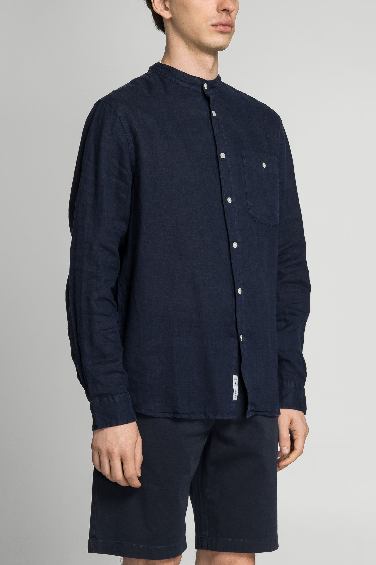 Рубашка BAND COLLAR LINEN SHIRT GD с доставкой