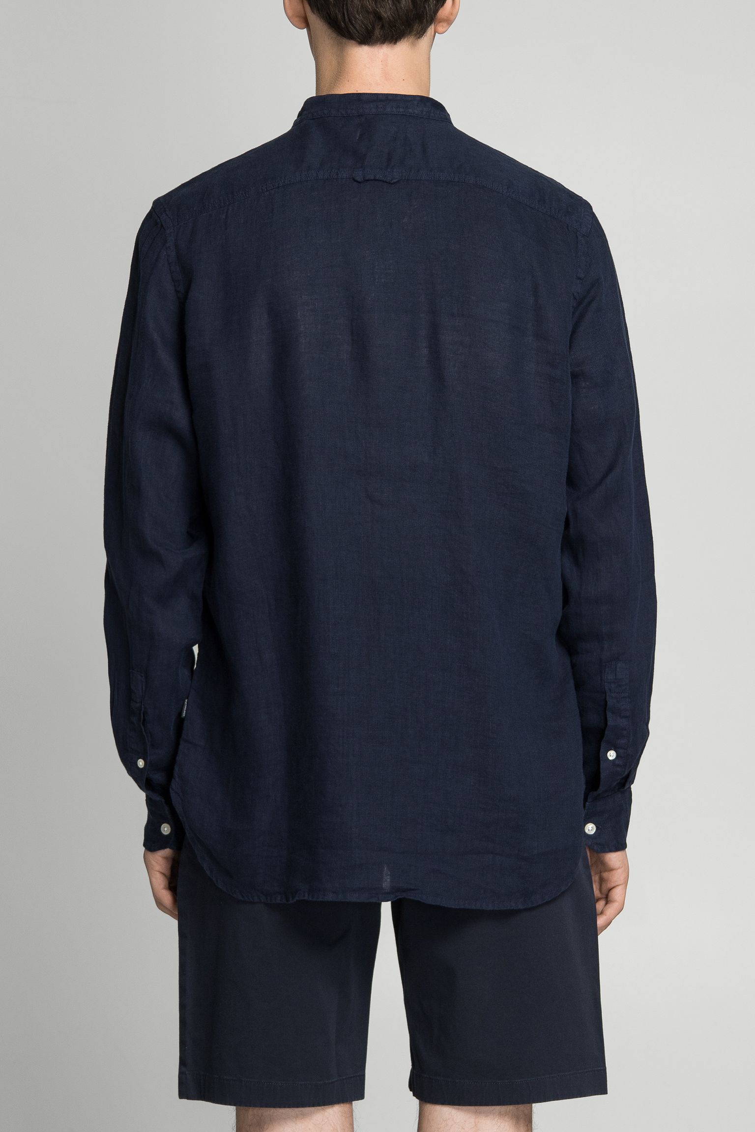 Стильные Рубашка BAND COLLAR LINEN SHIRT GD