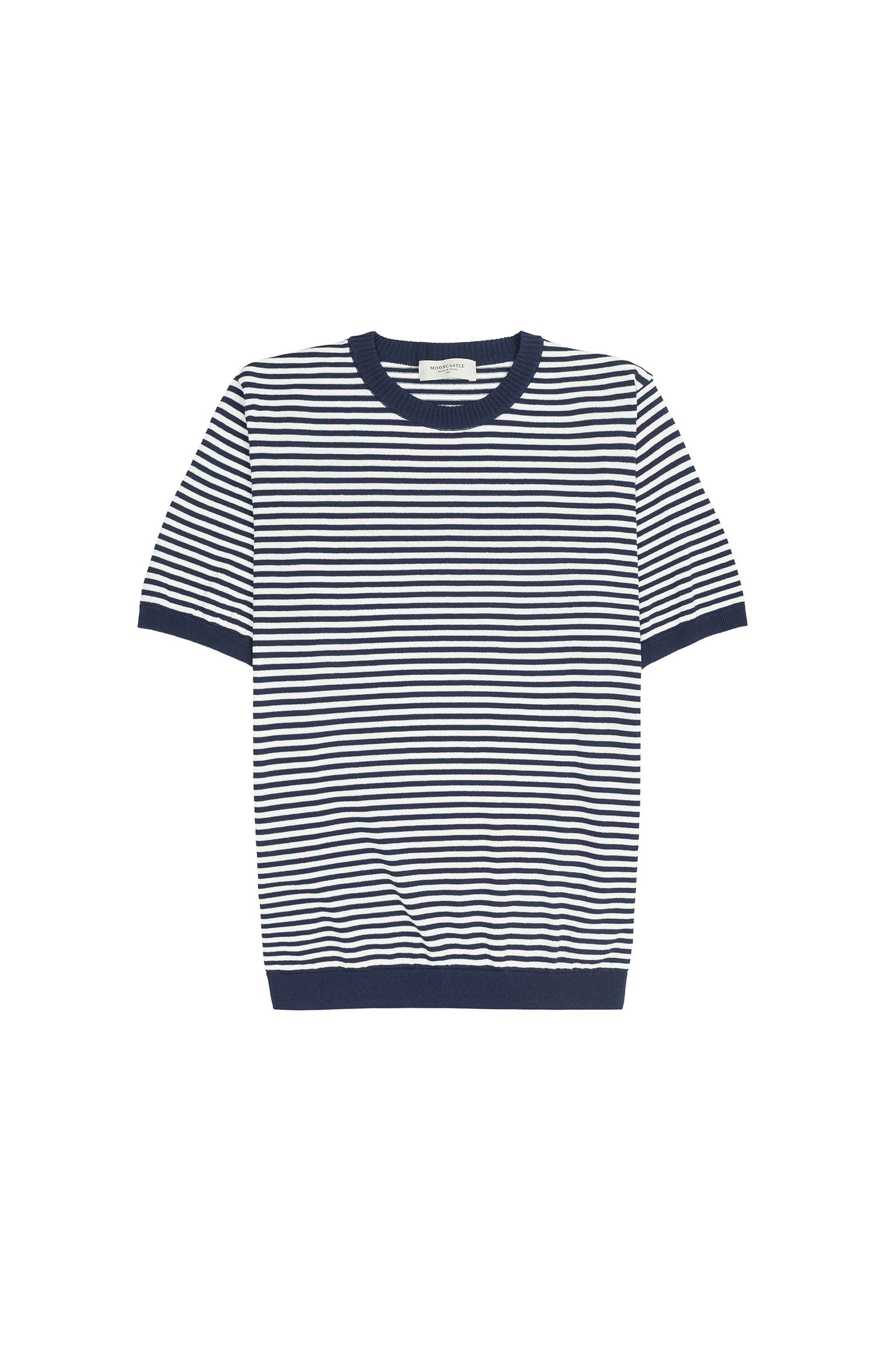 Футболка ICE COTTON BORDER SHORT CREWNECK