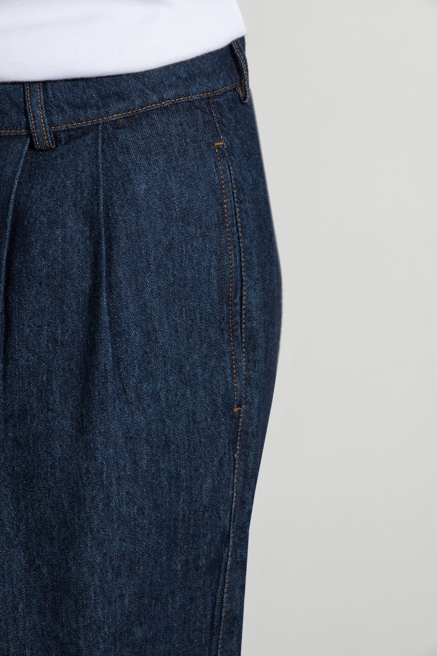 Брюки Double Pleats Denim