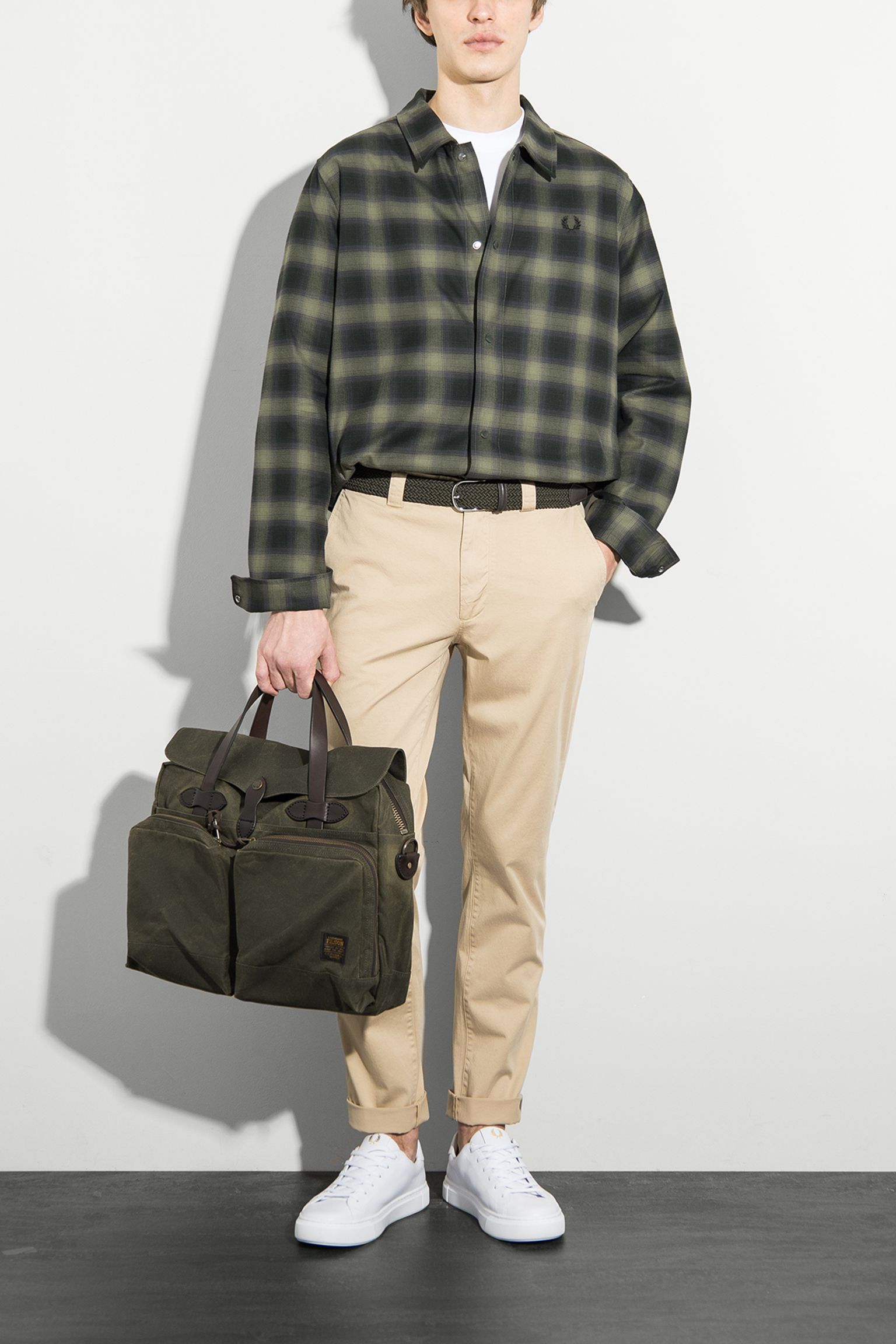 Овершот BLURRED TARTAN OVERSHIRT