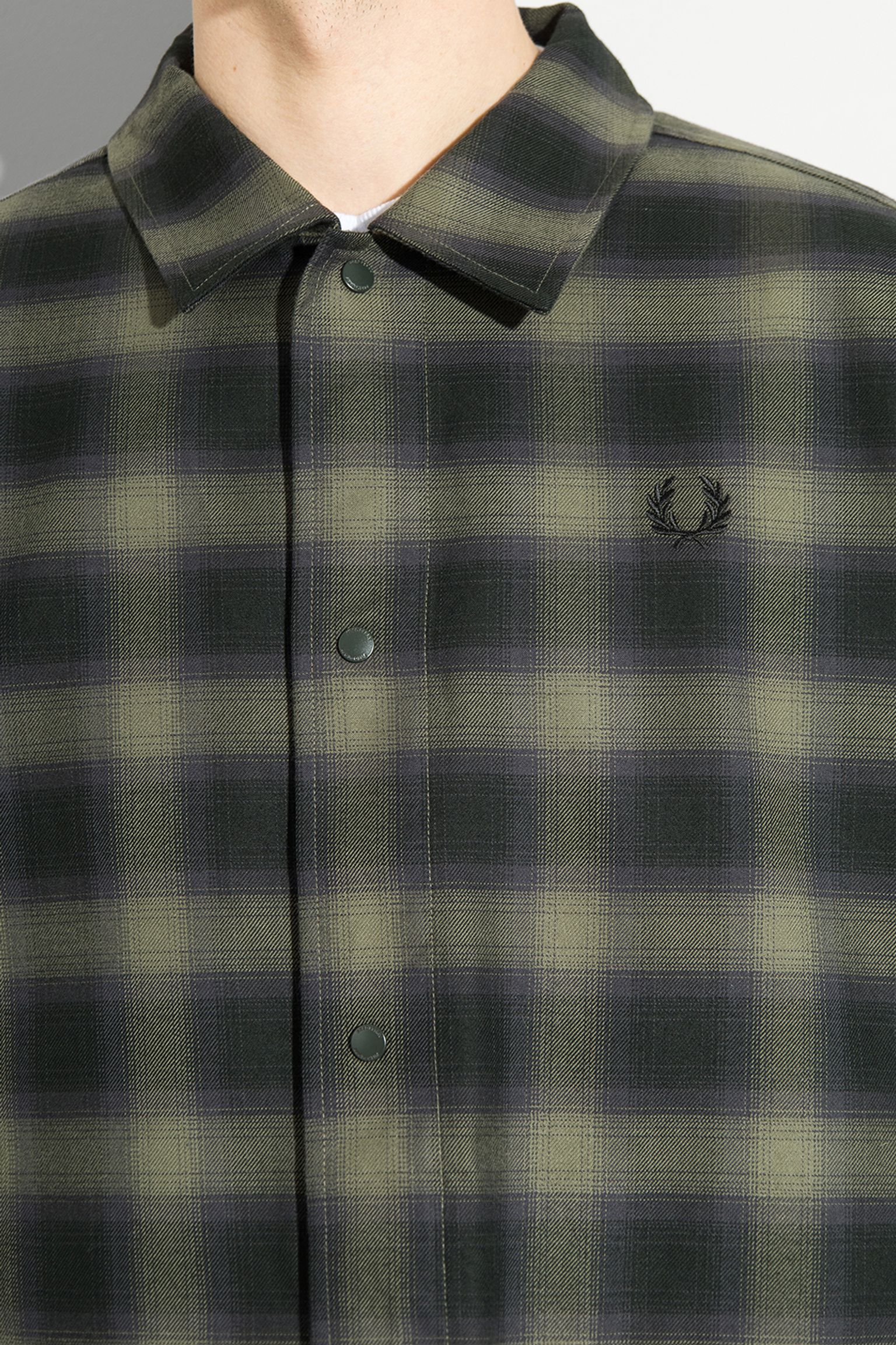 Овершот BLURRED TARTAN OVERSHIRT