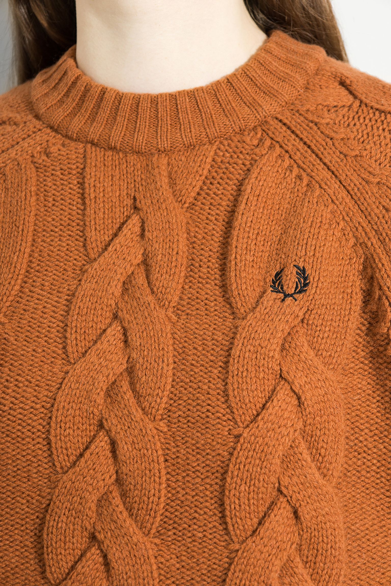 Широкий вибір Светр CABLE KNIT MOCK NECK JUMPER