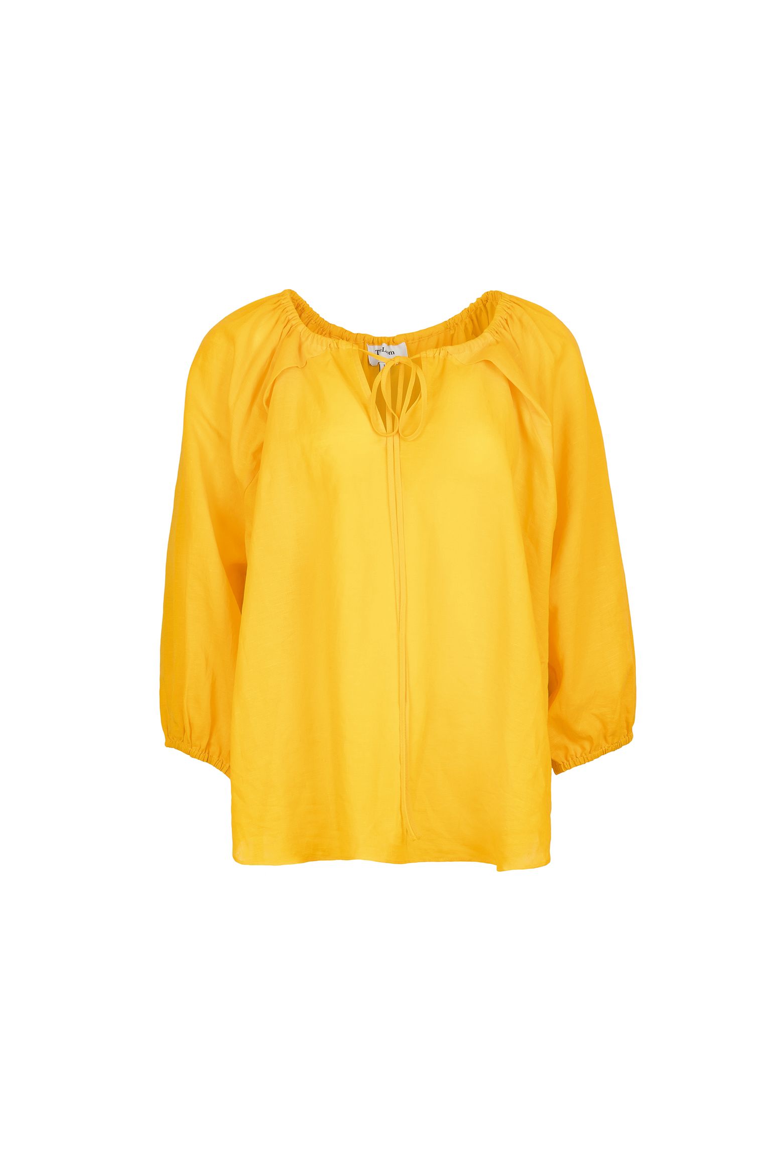 Блузка LINEN BLENDED PEASANT купить