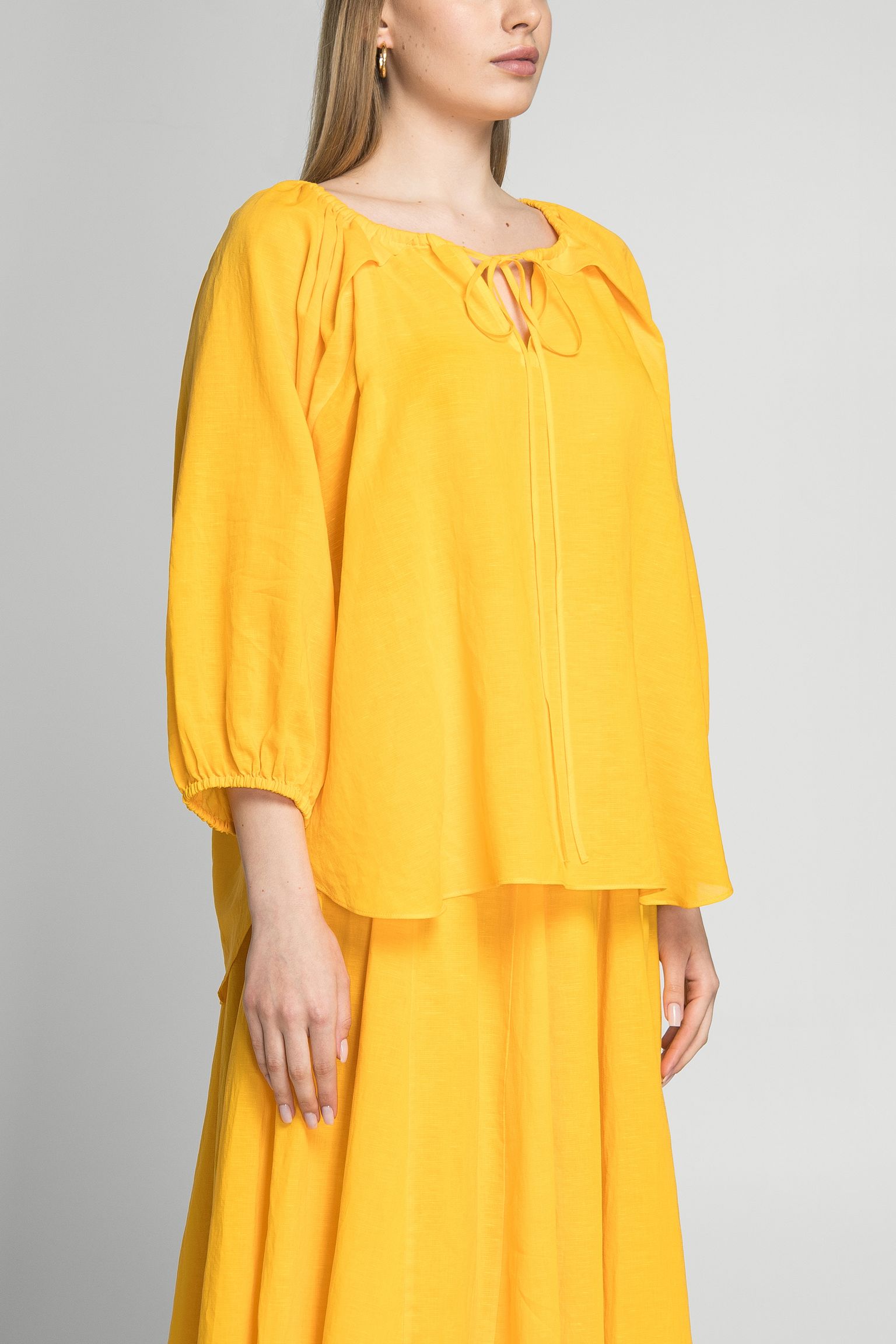 Блузка LINEN BLENDED PEASANT с доставкой