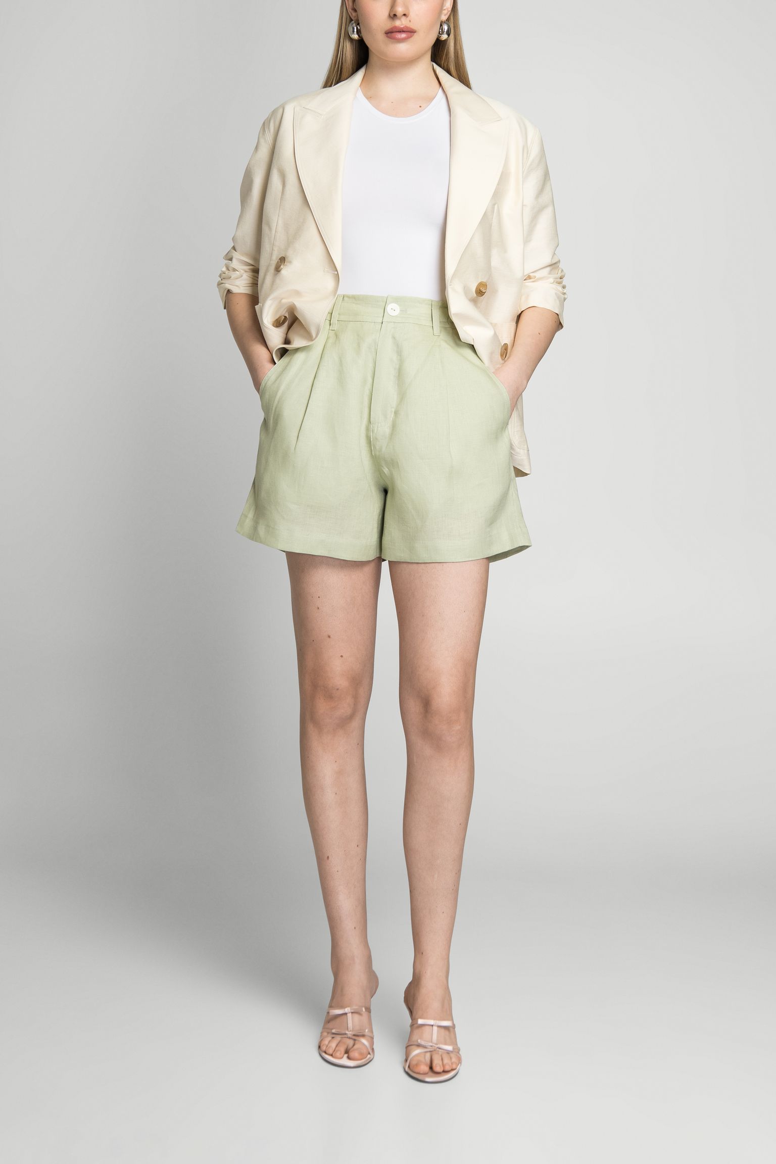 Шорти LINEN TUCKED купити в Україні
