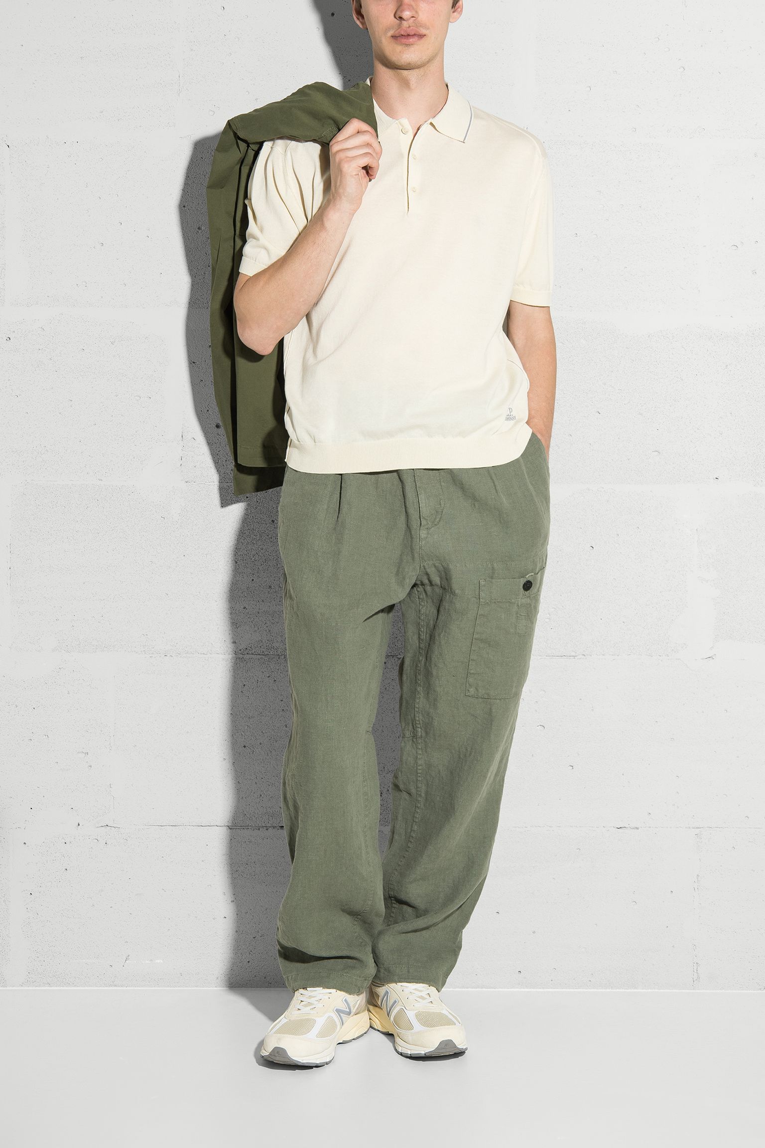 Поло BUTTONED KNIT