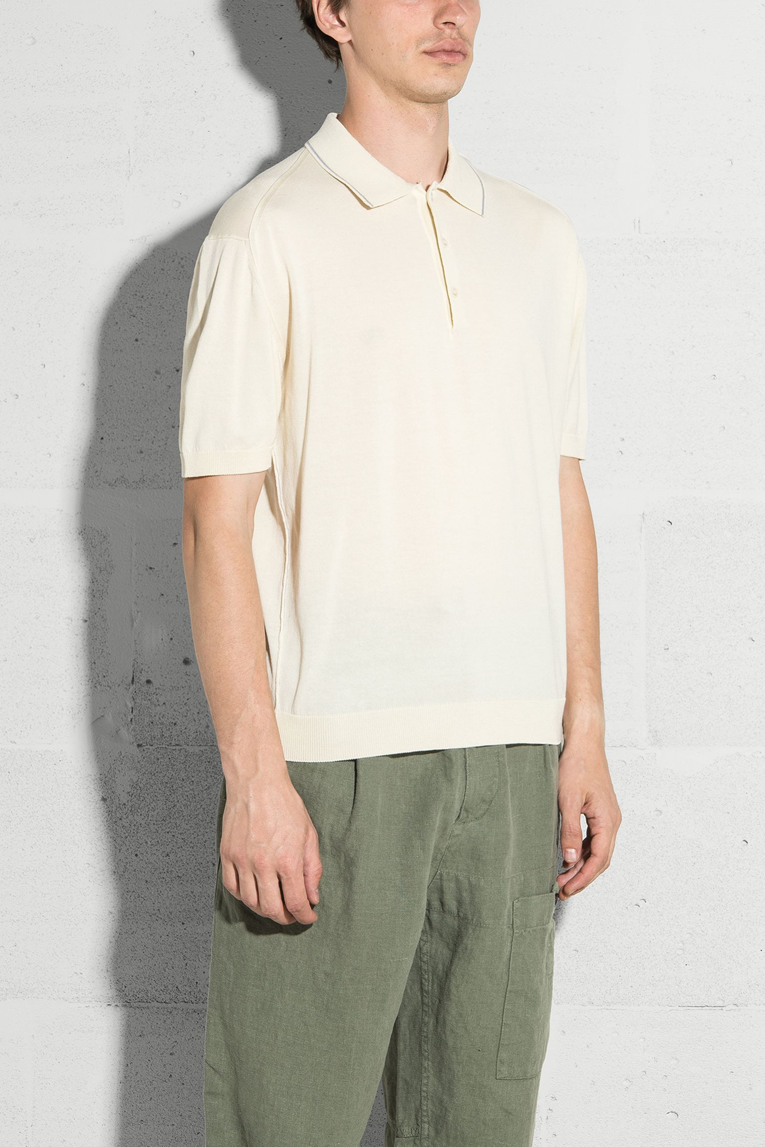 Поло BUTTONED KNIT